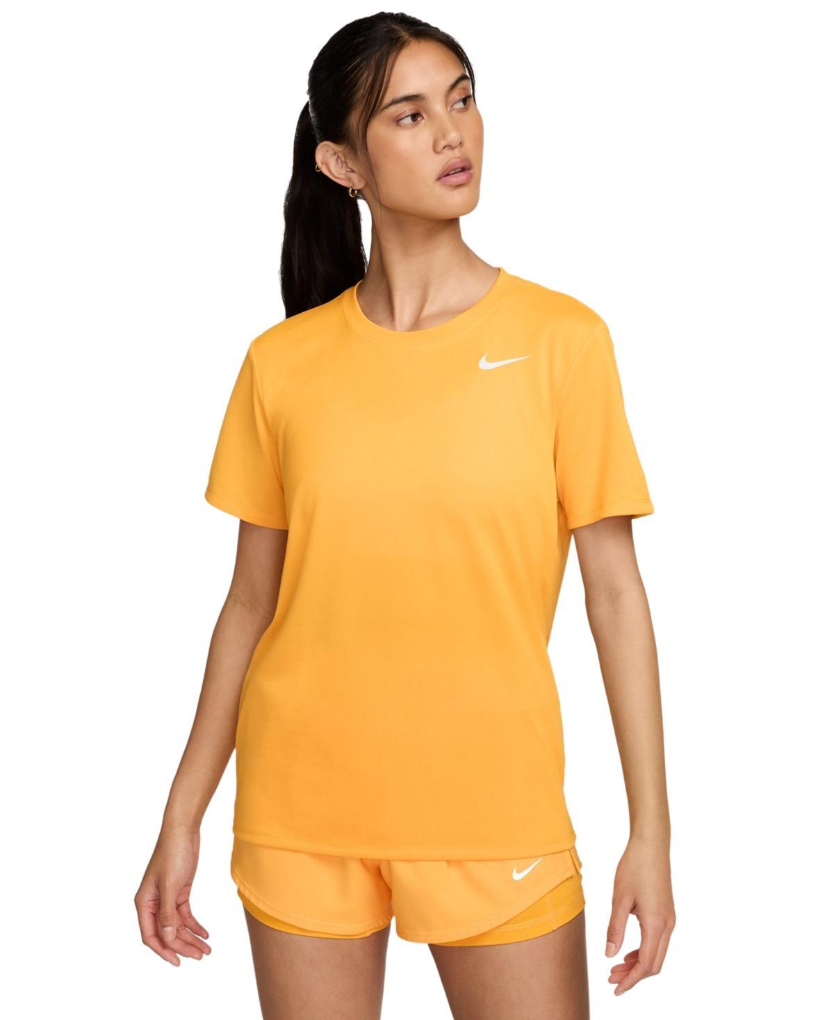Women's Nike Dri-FIT Tee, Size: Medium, Tumbled Gray Product Image