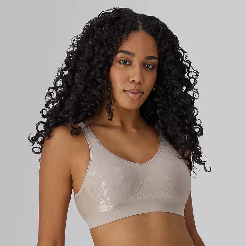 Bali Comfort Revolution Shaping Wireless Bra DF3488, Womens Blue Dot Product Image