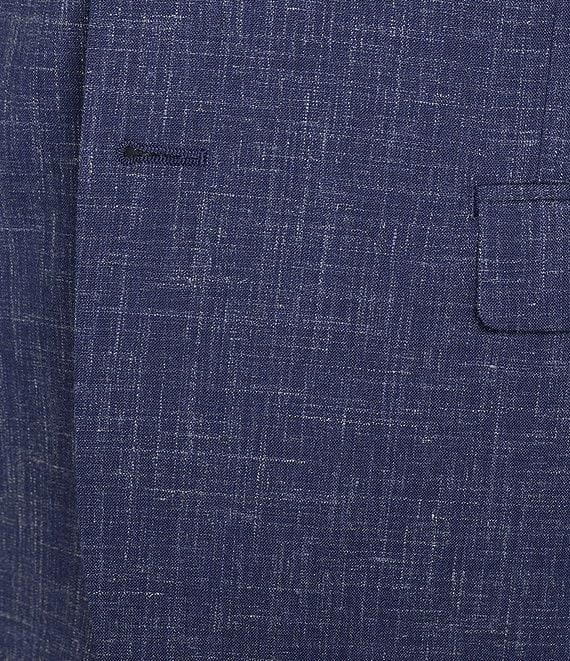 John Varvatos Slim Fit Flat Front Fancy Solid 2-Piece Suit Product Image