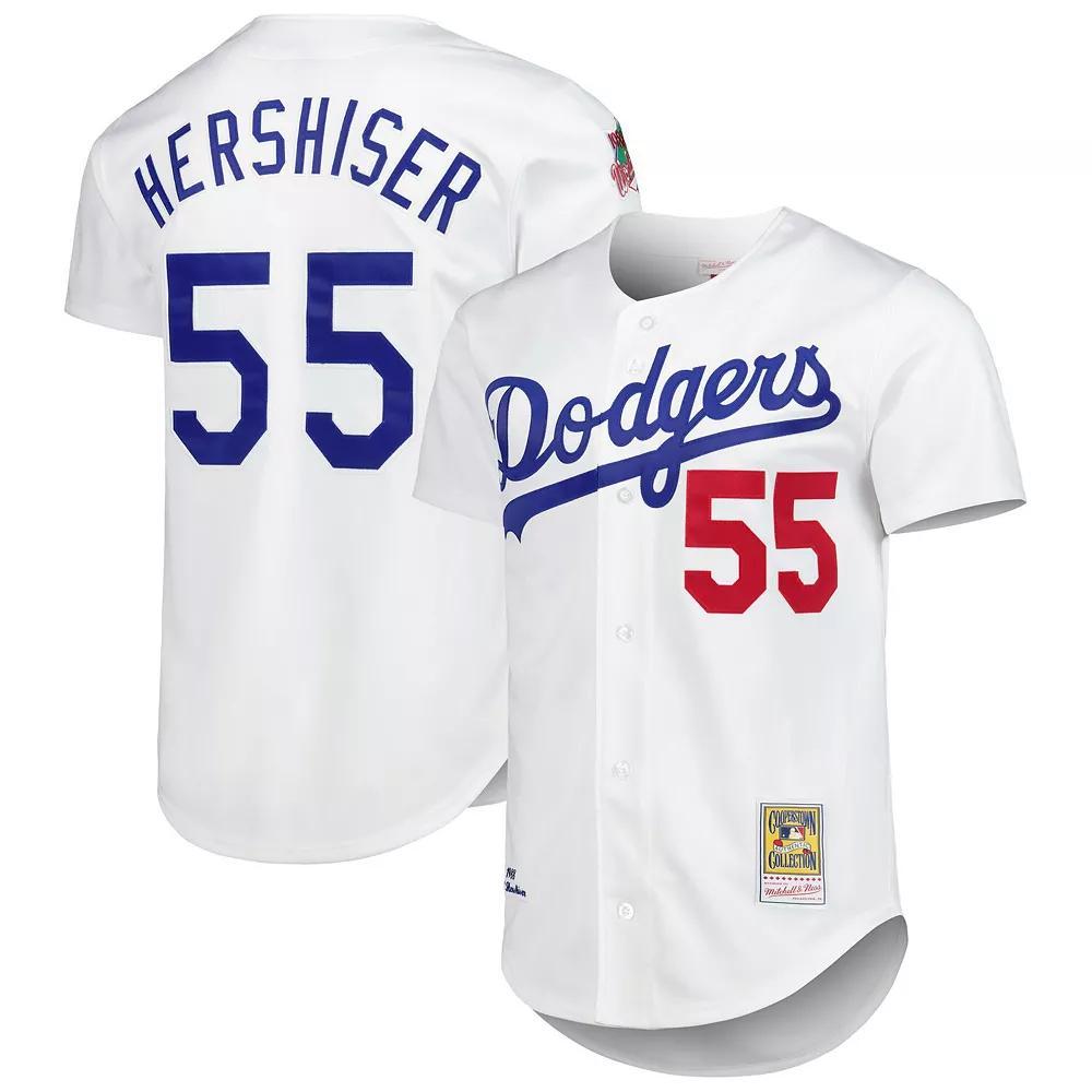 Mens Mitchell & Ness Orel Hershiser Los Angeles Dodgers Cooperstown Collection Authentic Jersey Product Image