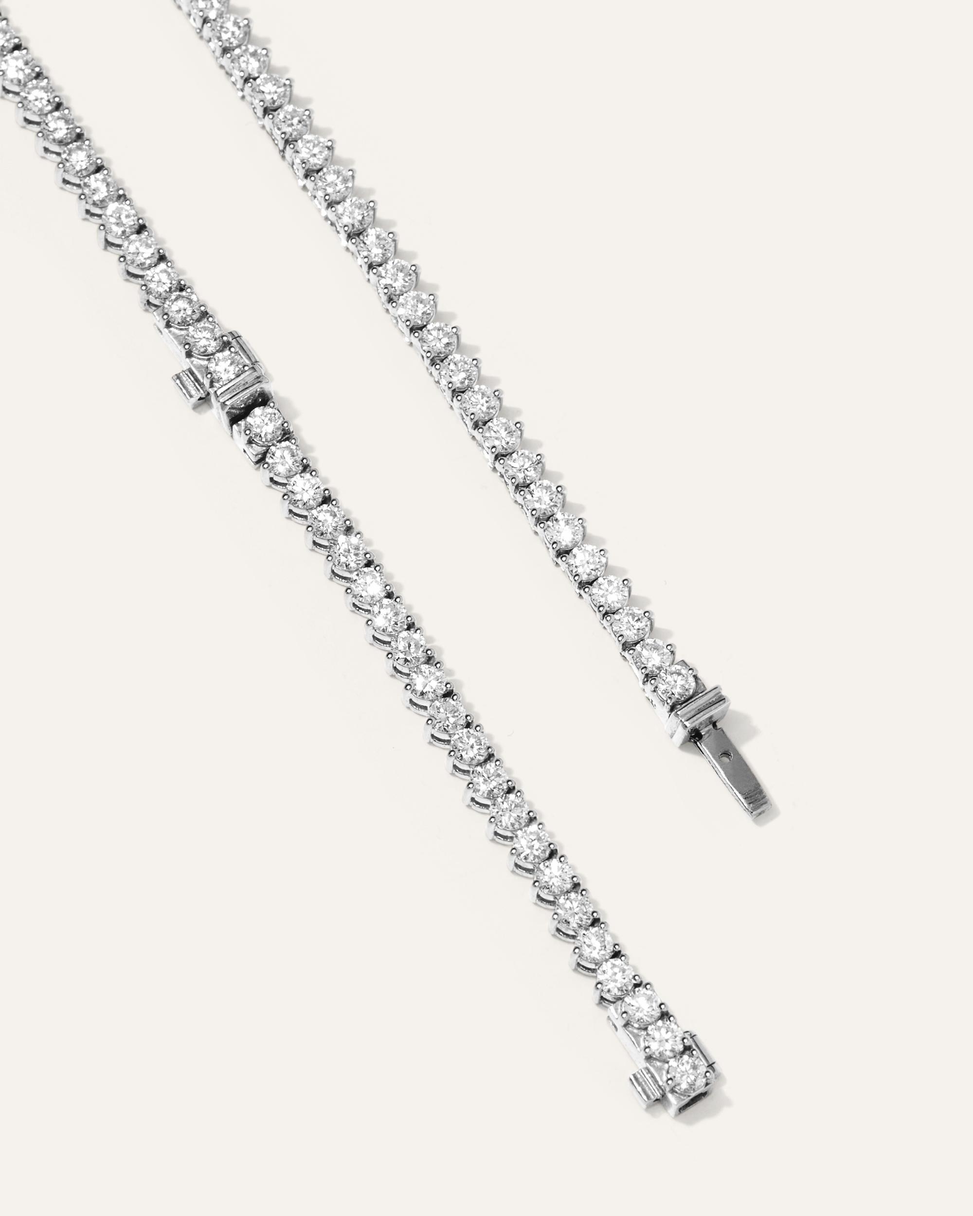 Quince | Women's 14K Gold Lab Grown Diamond Graduated Tennis Necklace Product Image