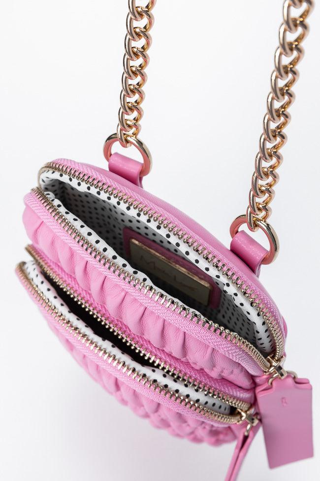Pink Ruched Crossbody Purse SALE Product Image