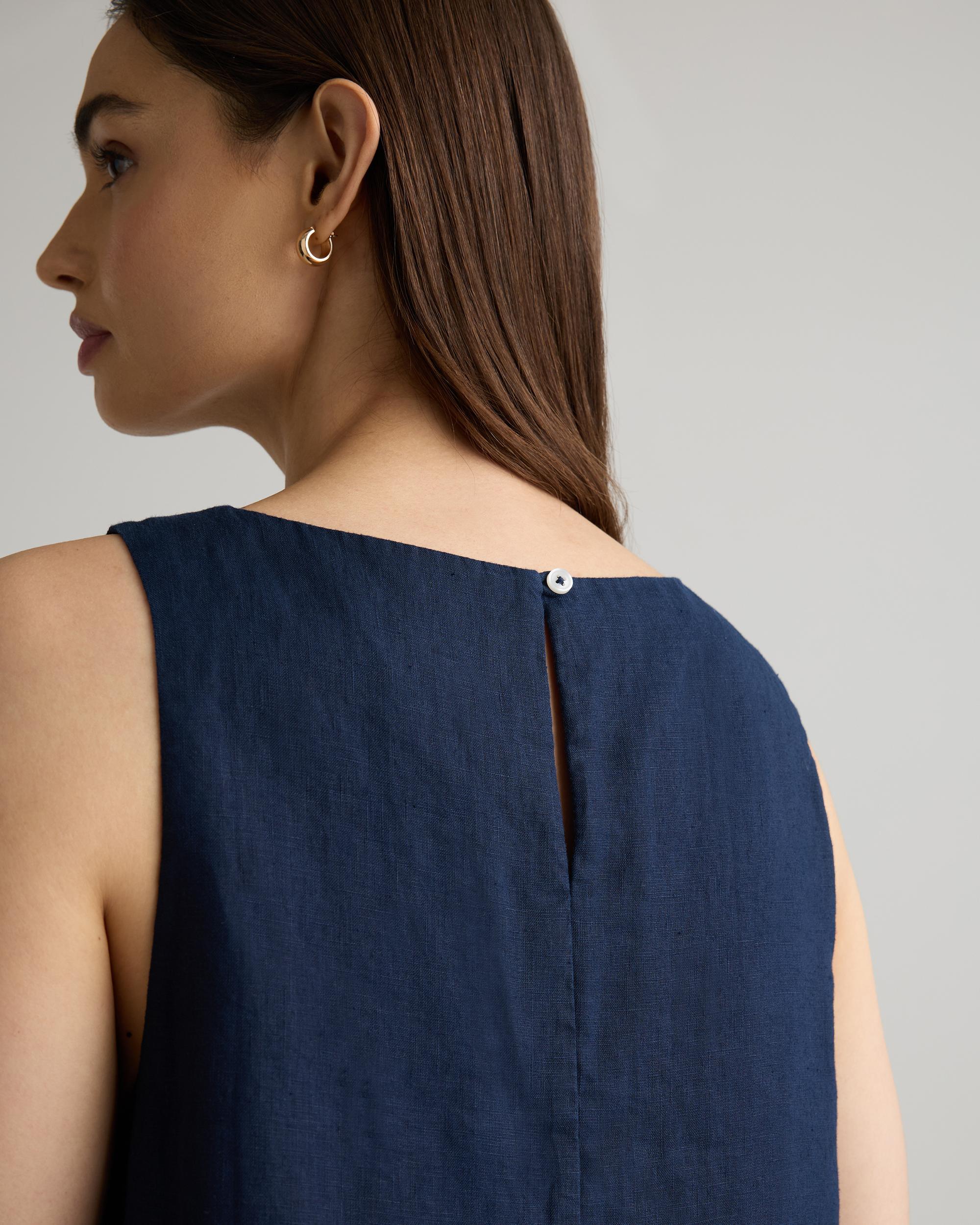 Quince | Women's 100% European Linen Tank Top Mini Dress Product Image