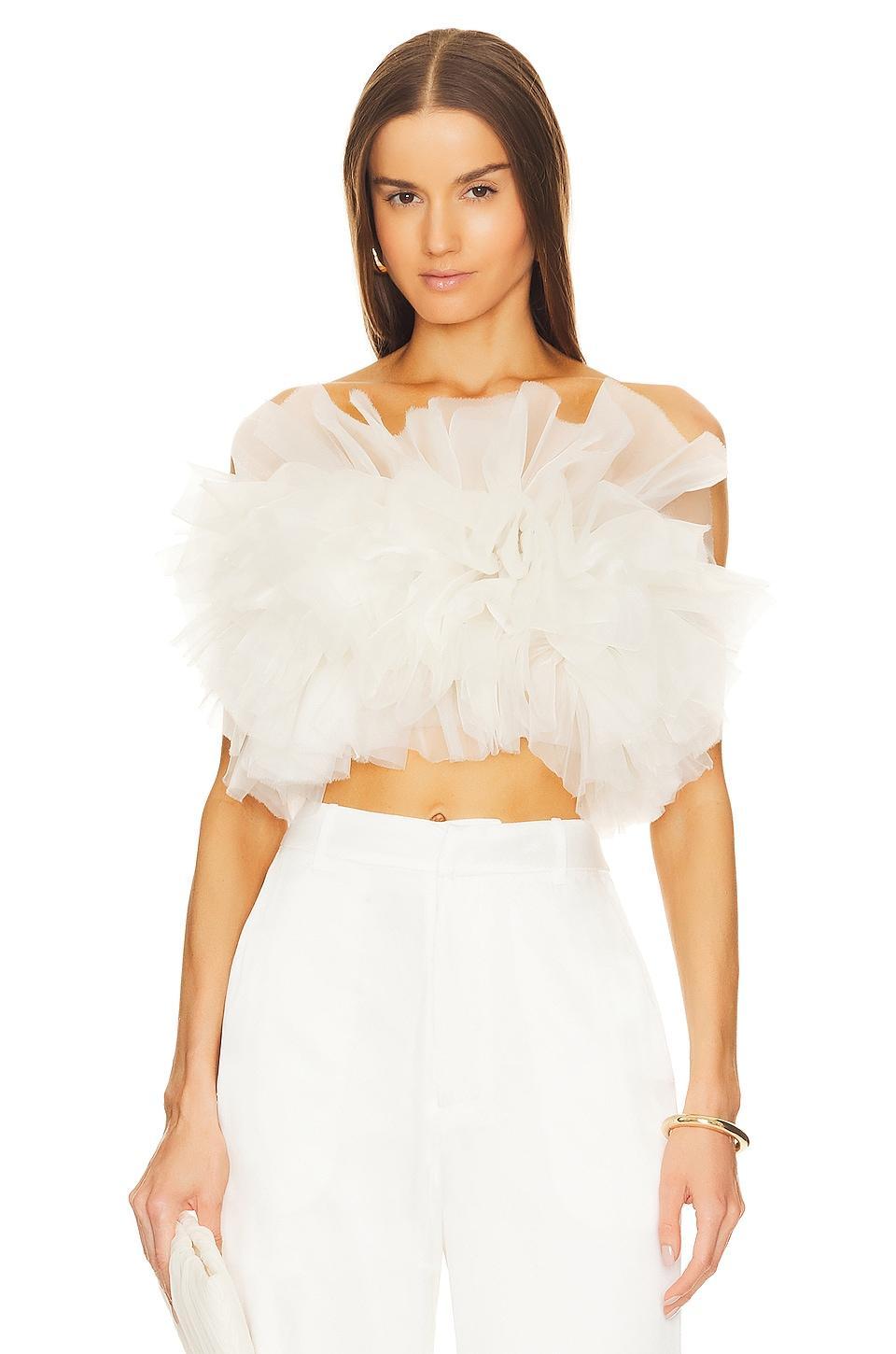Ruffle Poof Bustier Top Lapointe Product Image
