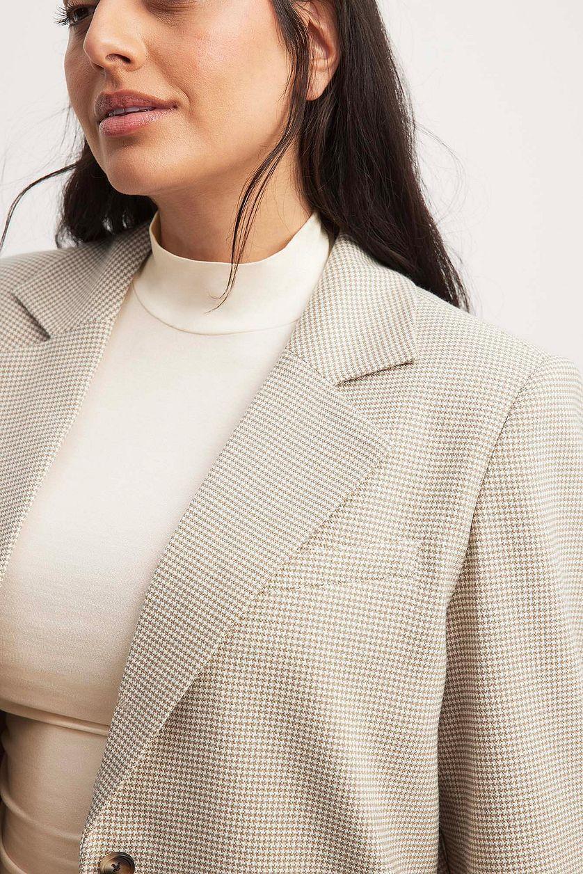 Oversized Houndtooth Blazer Product Image