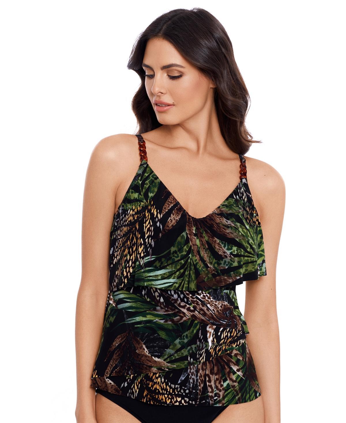 Womens Nighthawk Clo Draped Tankini Top Product Image
