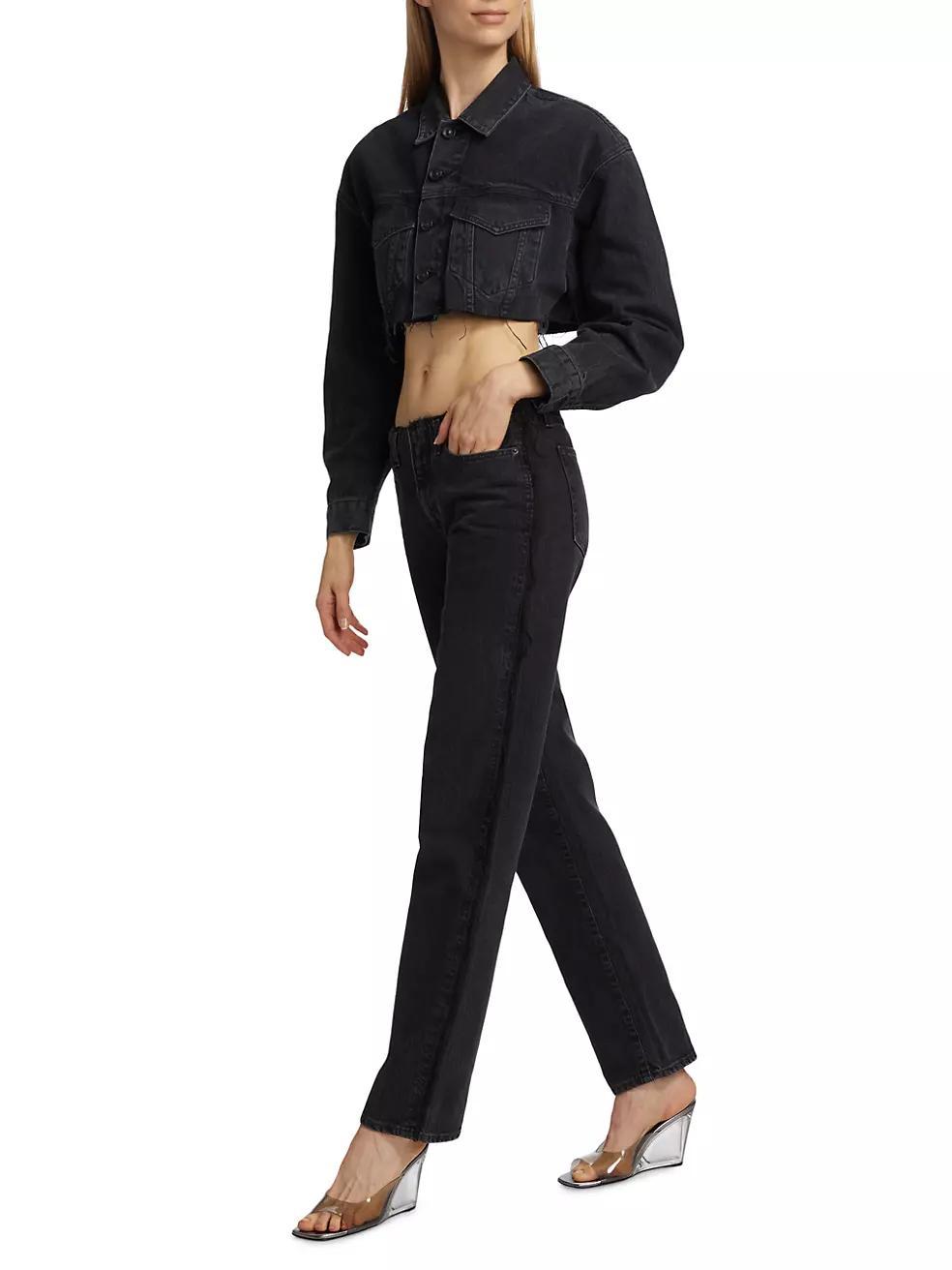 Sophie Raw-Edge Straight-Leg Jeans Product Image