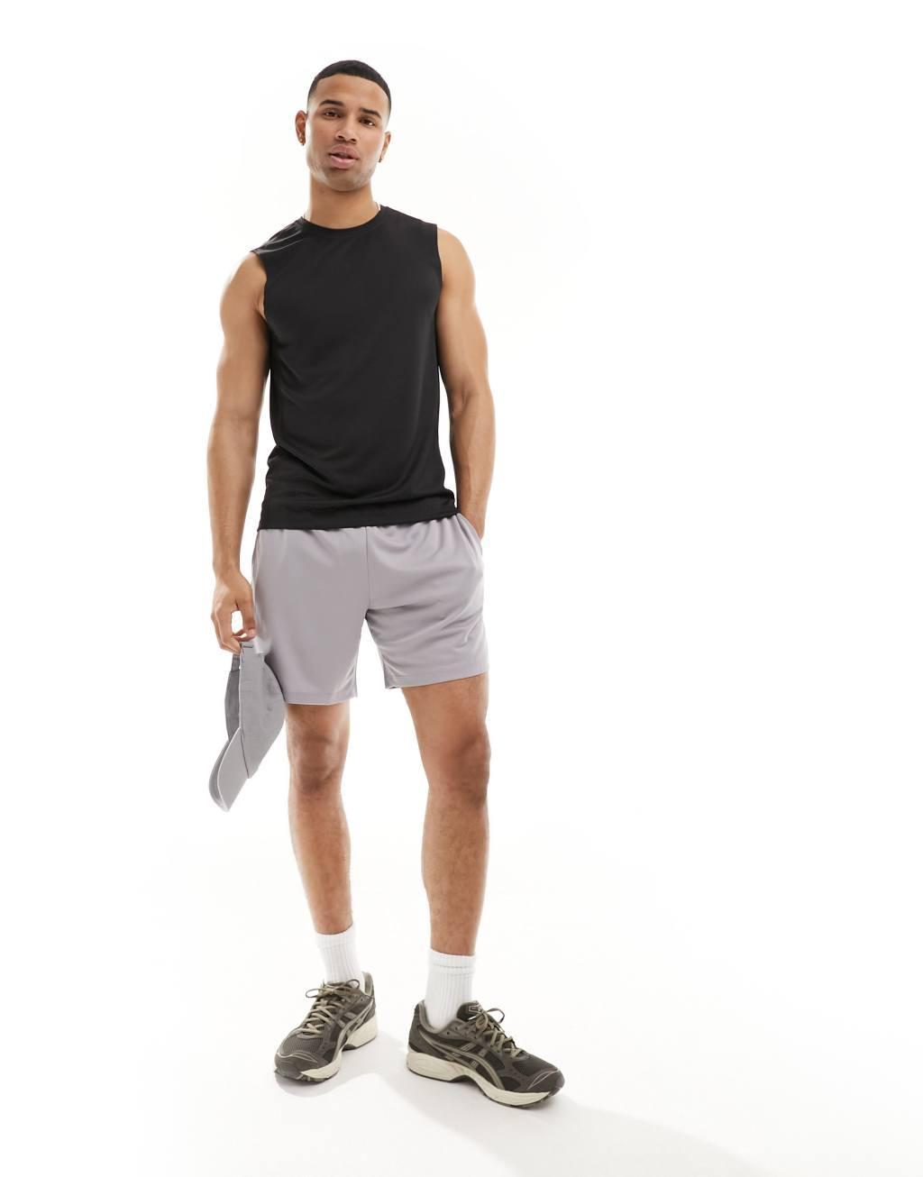 4505 Icon training sleeveless t-shirt with quick dry in black  Product Image