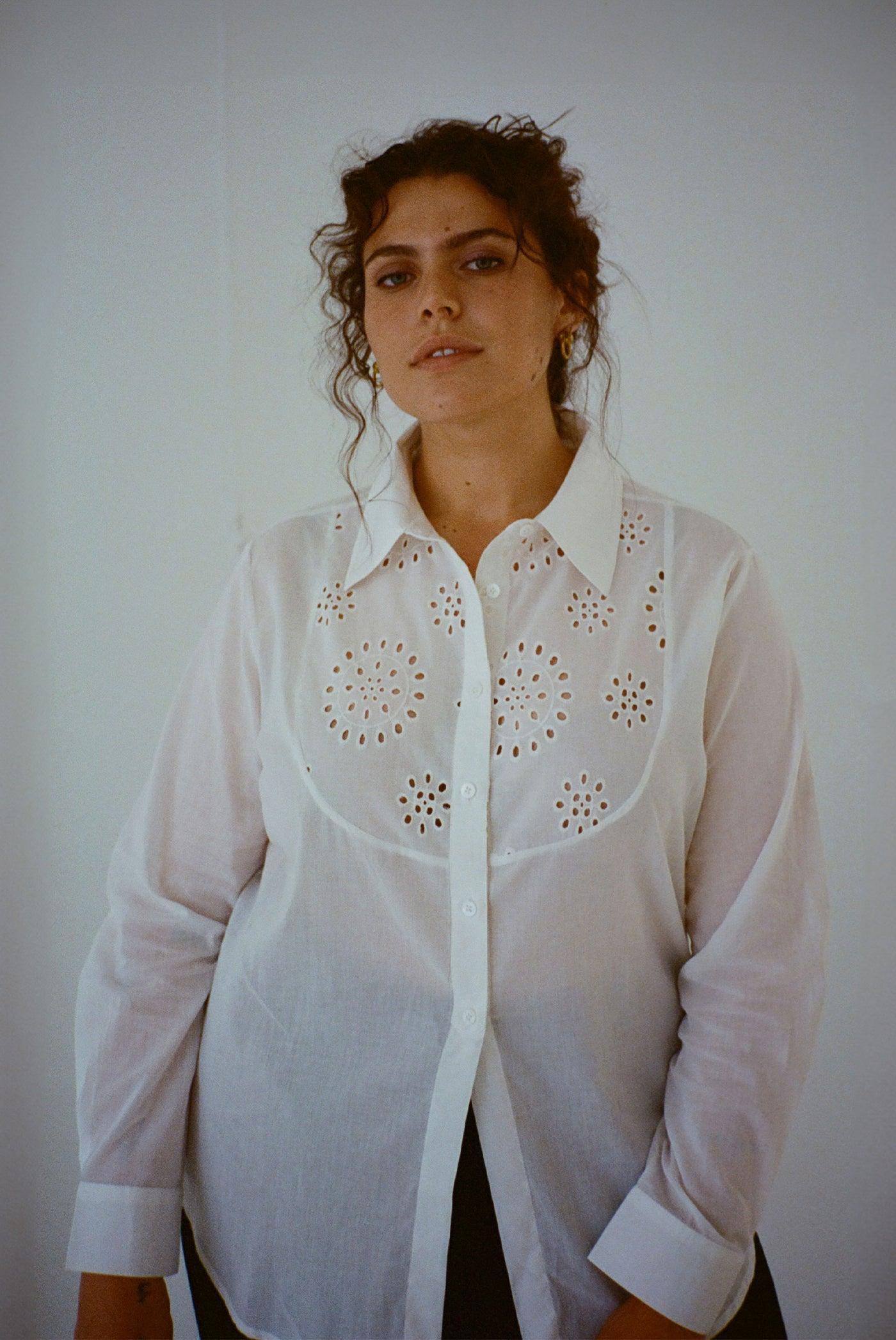 Jill Top - Salt Eyelet Product Image