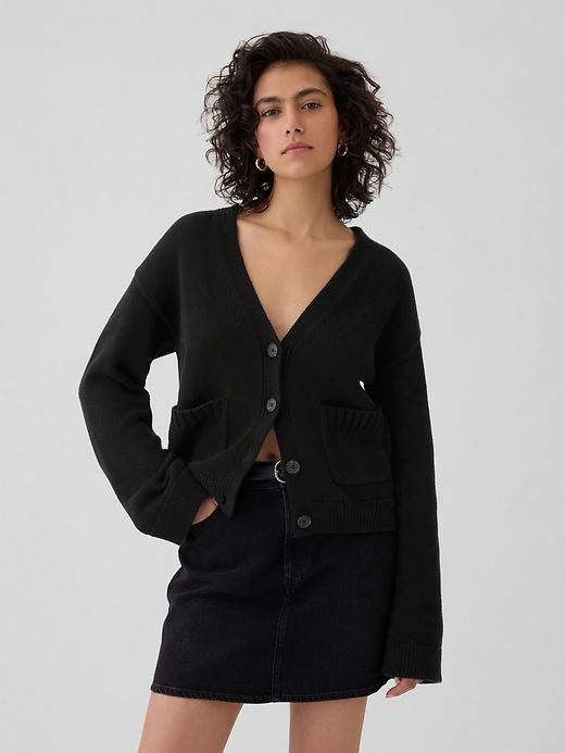 Pocket Cardigan Sweater Product Image