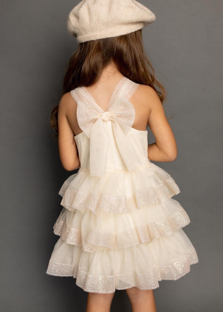 Alda Dress in Cream Girls Product Image