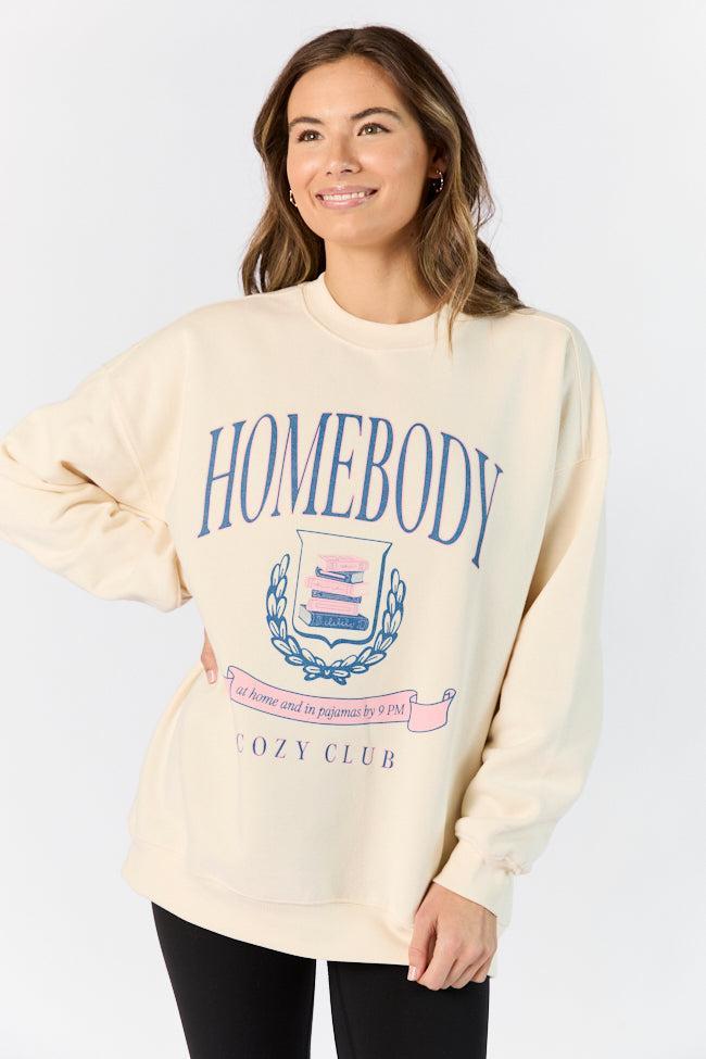 Homebody Club Sweet Cream Graphic Sweatshirt Product Image