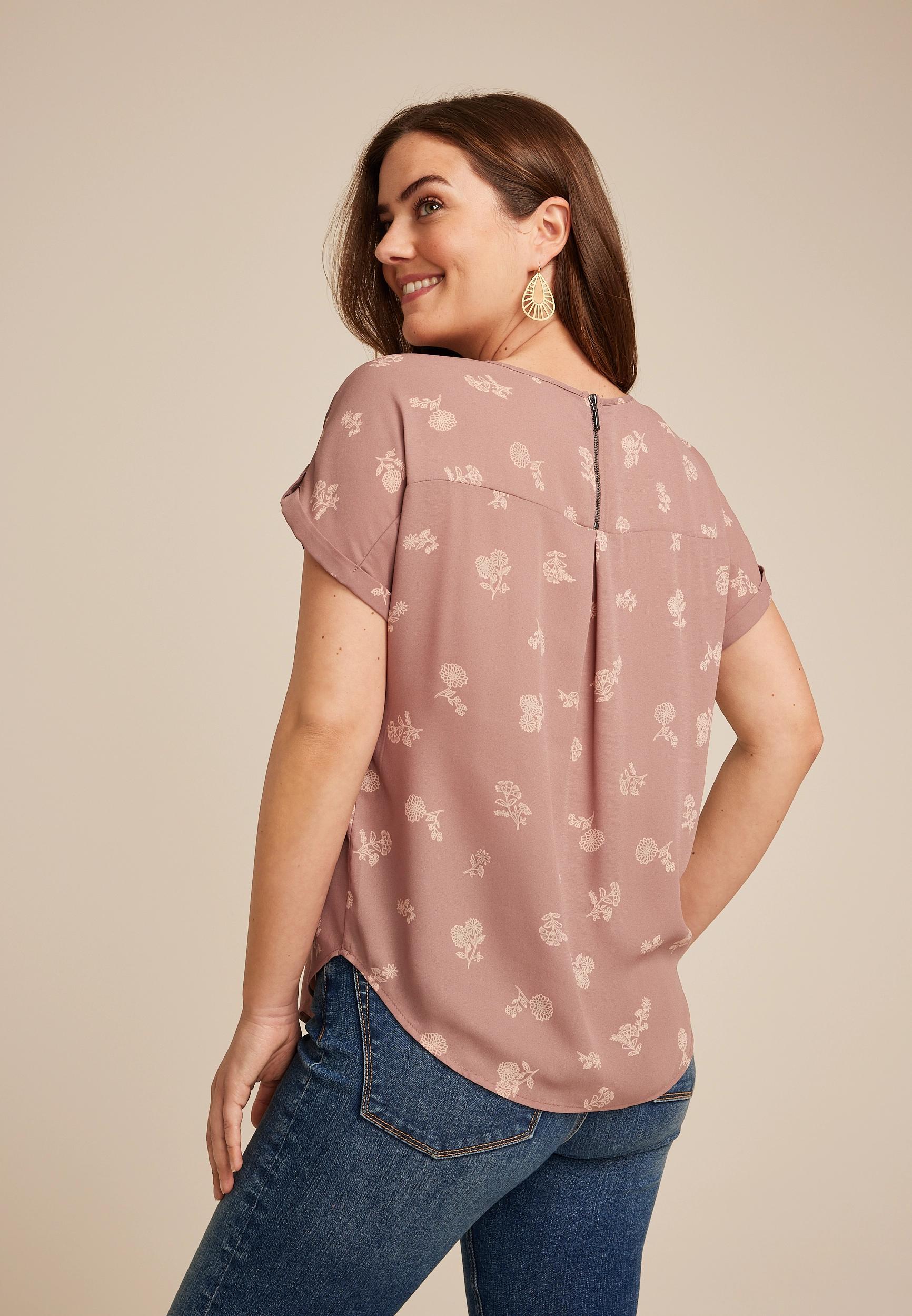 Delton Zipper Back Blouse Product Image