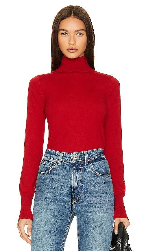 GRLFRND Merino Wool Turtleneck Sweater in Black. Size M, S, XS. Product Image