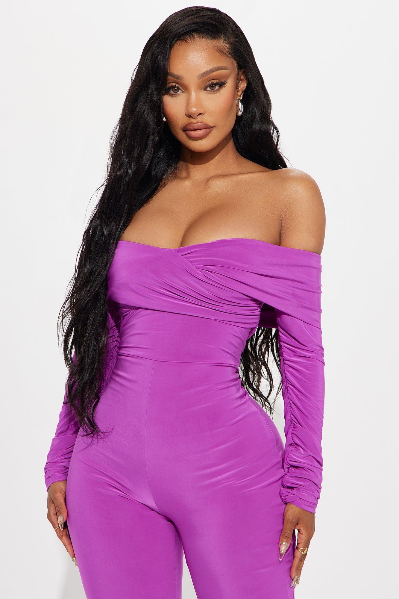 Say It Again Jumpsuit - Magenta Product Image