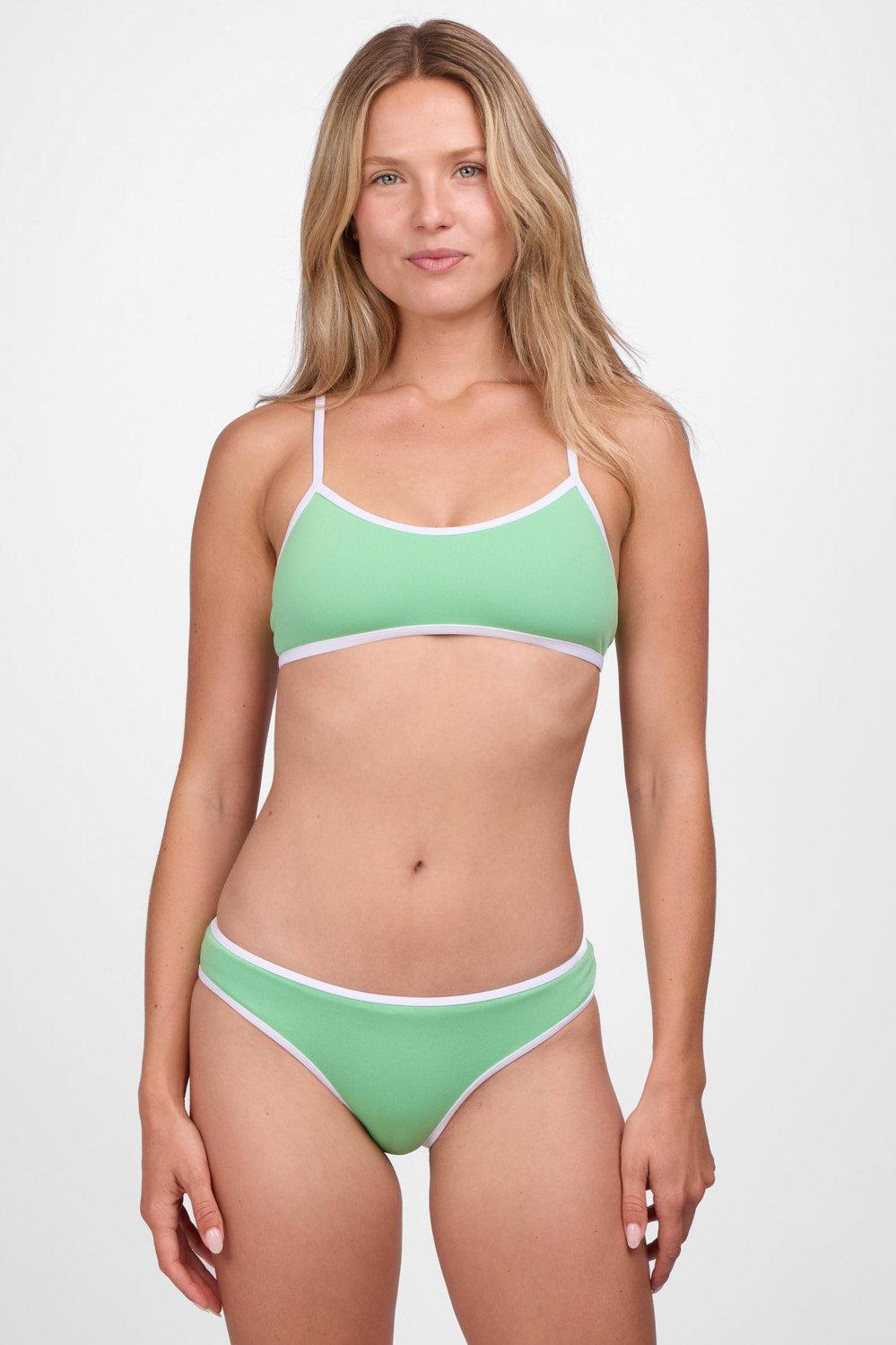 Whitney Bikini Bottom - Green Apple Contrast Female Product Image