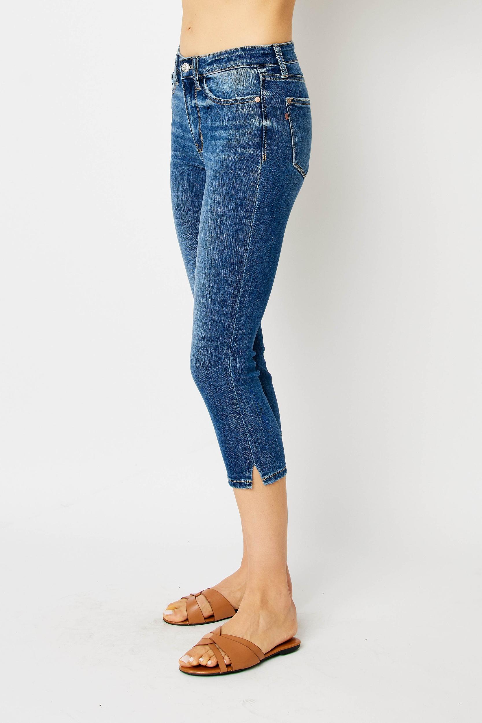 Judy Blue MR Capri with side Slit Product Image