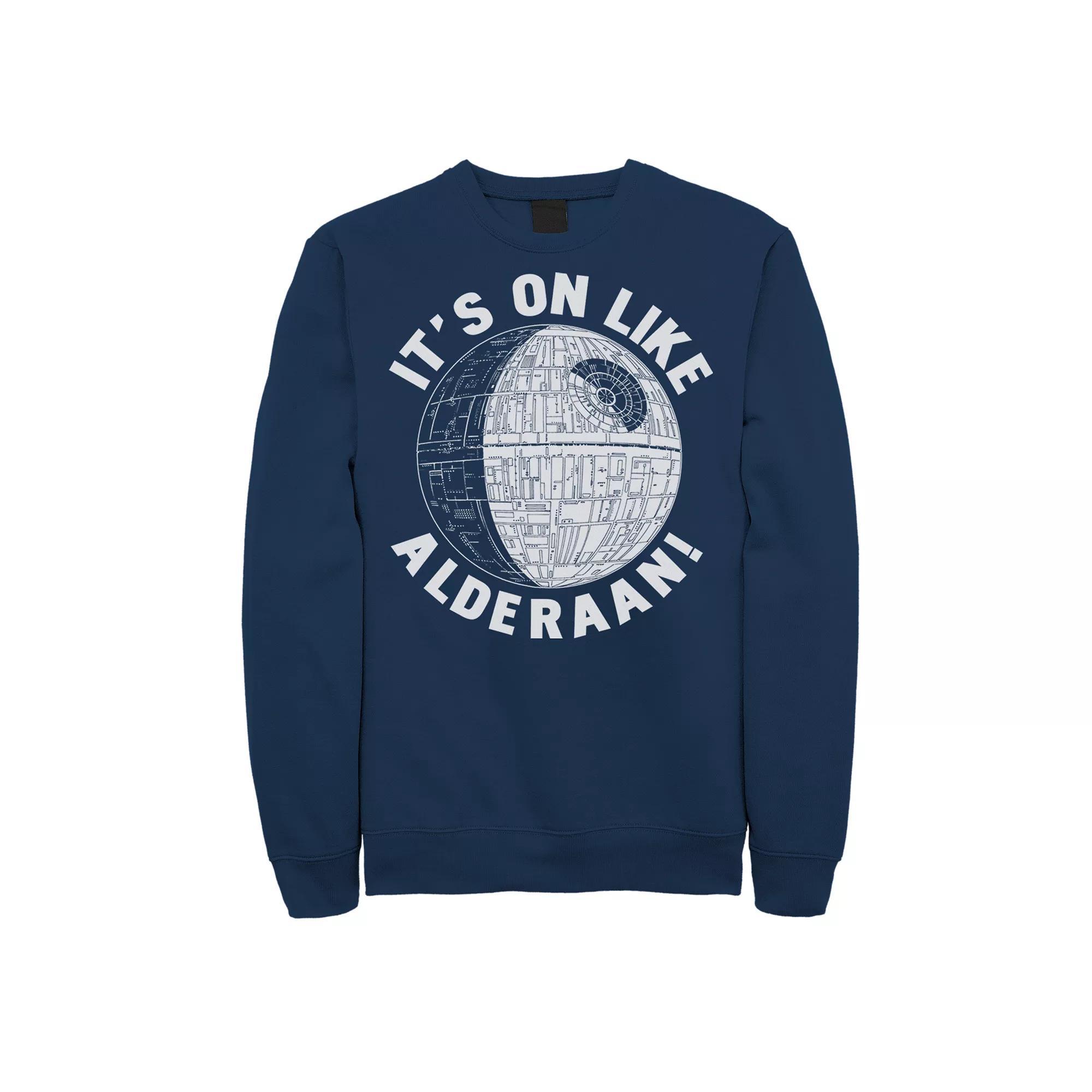 Mens Star Wars On Like Alderaan Sweatshirt Blue Product Image