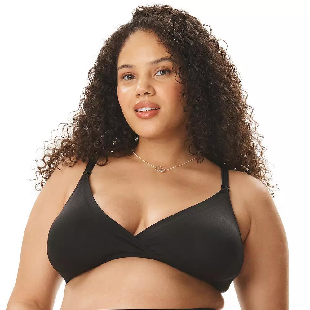 Maternity Motherhood Seamless Wrap Triangle Nursing Bra 90036, Womens Brown Product Image