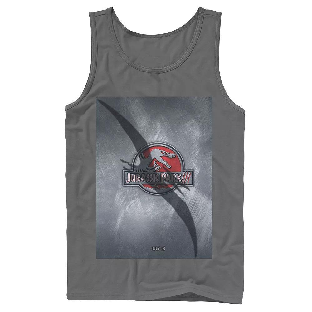 Men's Jurassic Park 3 Movie Poster Pterodactyl Tank Top, Size: Small, Blue Product Image