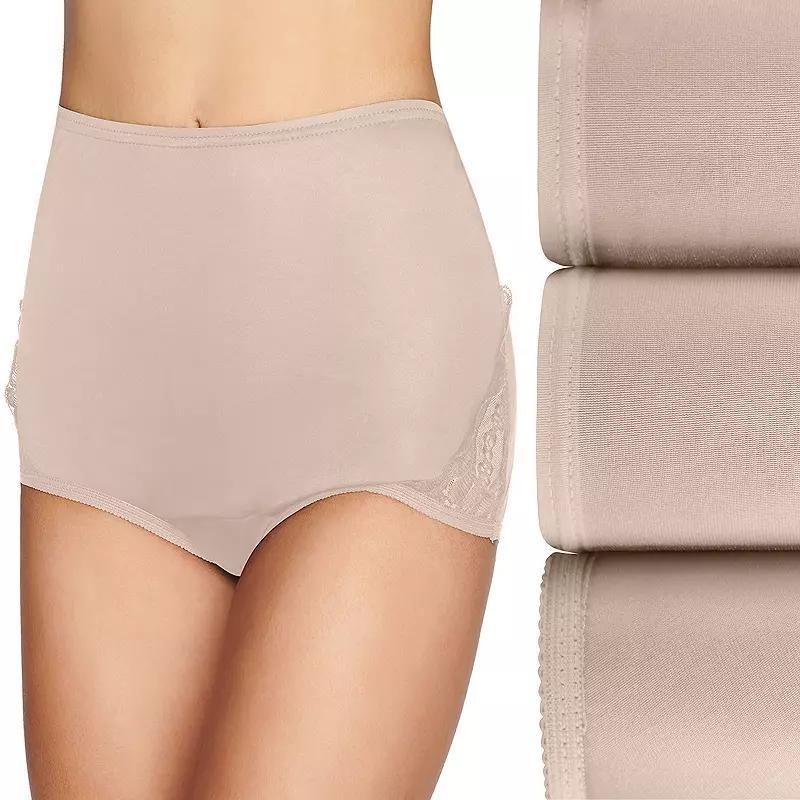Women's Vanity Fair Lingerie® Perfectly Yours 3-Pack Noveau Brief Panty Set 13011, Size: 5, Ghost Blue Asst Product Image