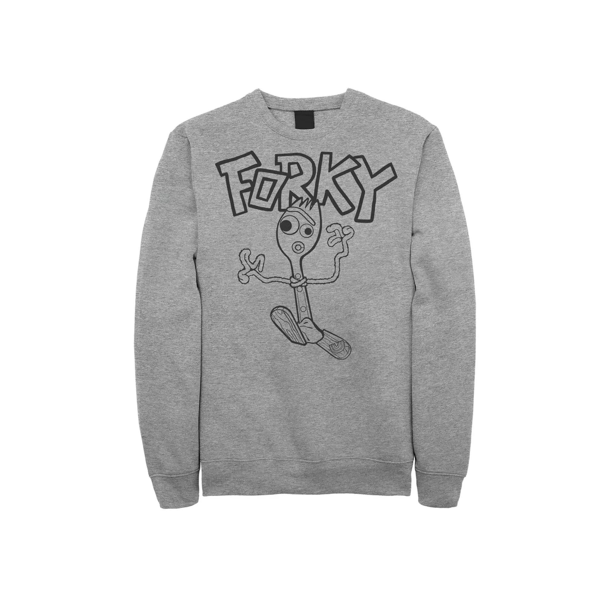 Disney / Pixar's Lightyear Men's Star Command Logo Sweatshirt, Size: Small, Athletic Grey Product Image