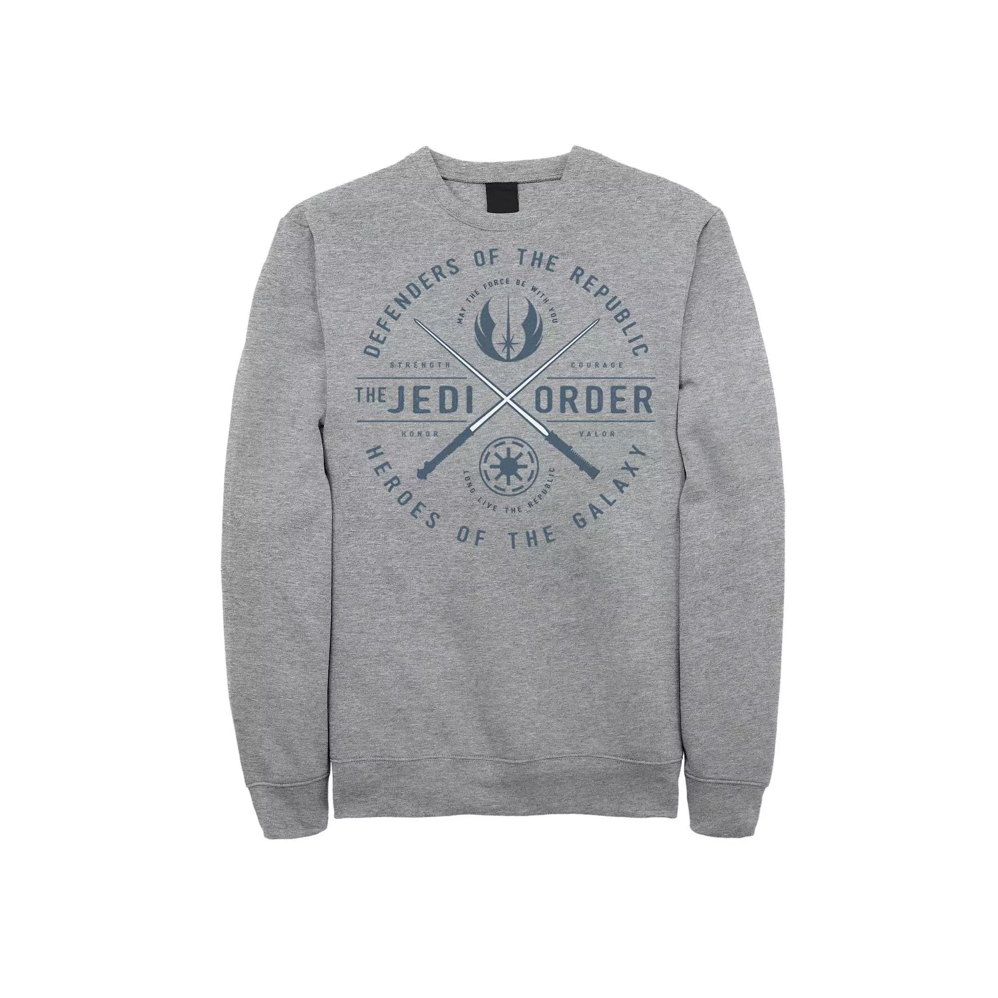 Men's Star Wars Storm Trooper Group Line Up Sweatshirt, Size: Large, Athletic Grey Product Image
