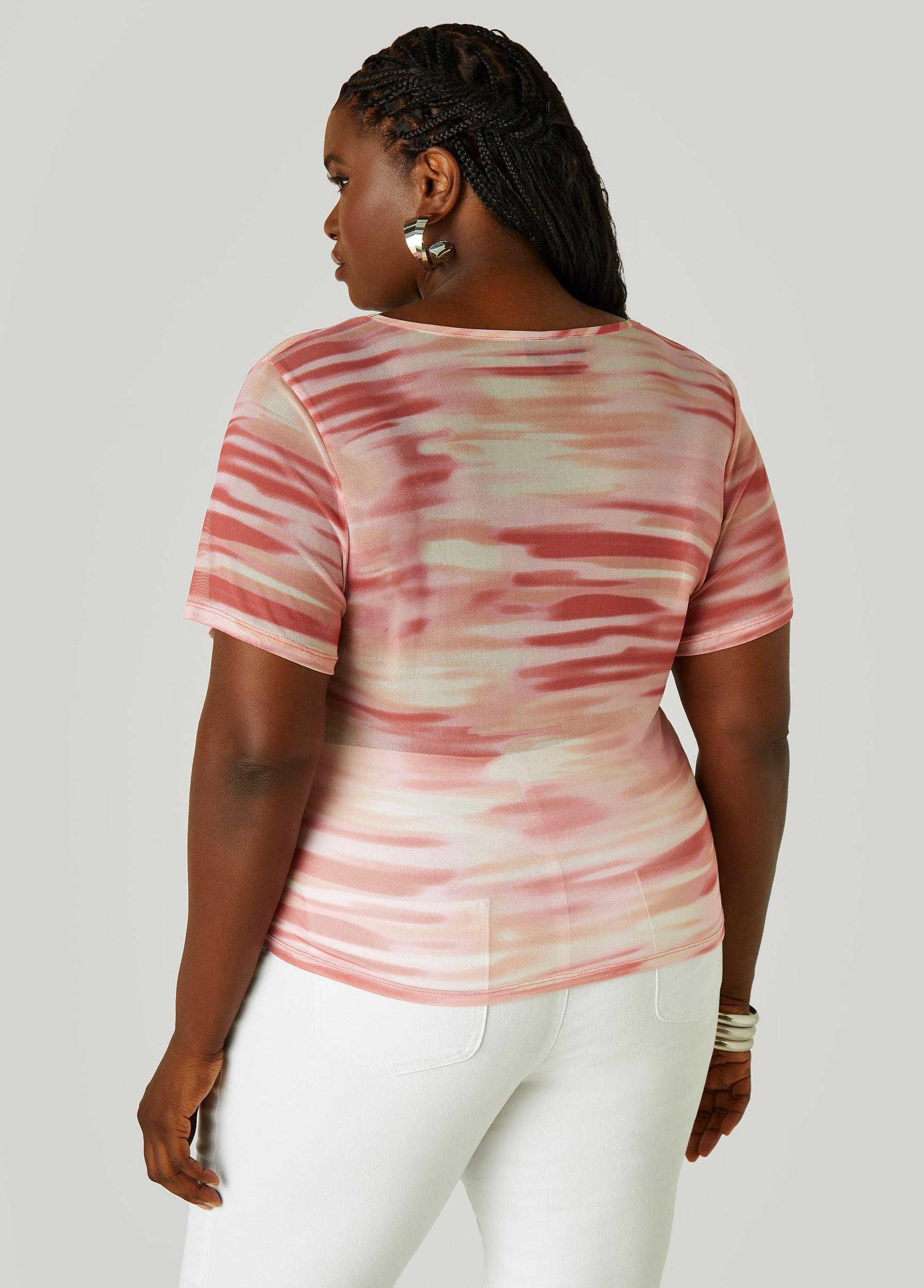 Abstract Mesh Tee Product Image