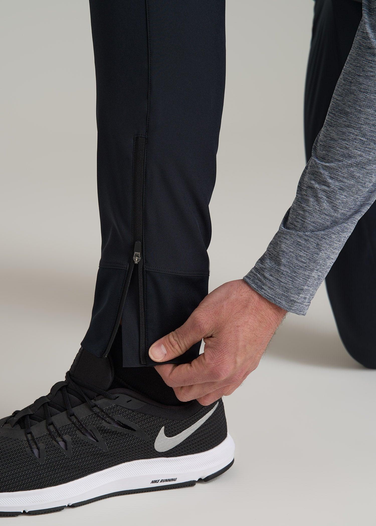 Featherweight Perforated Training Jogger for Tall Men in Black Product Image