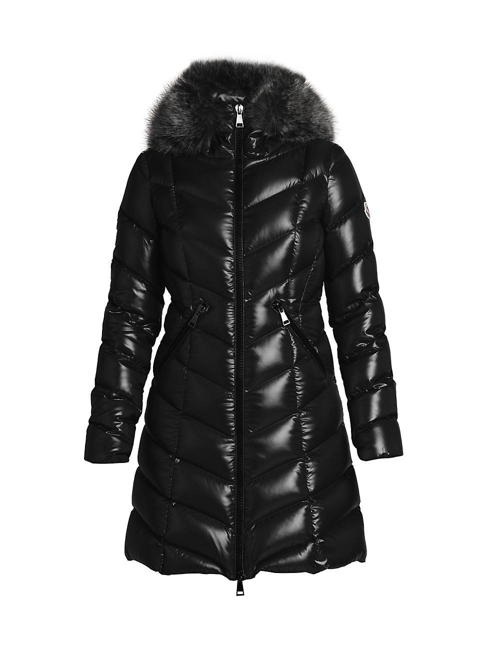 Moncler Fulmarre Faux-Fur Hood Down Coat Product Image