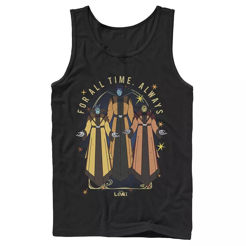 Men's Marvel Loki Time Keepers For All Time Quote Tank Top, Boy's, Size: Large, Black Product Image