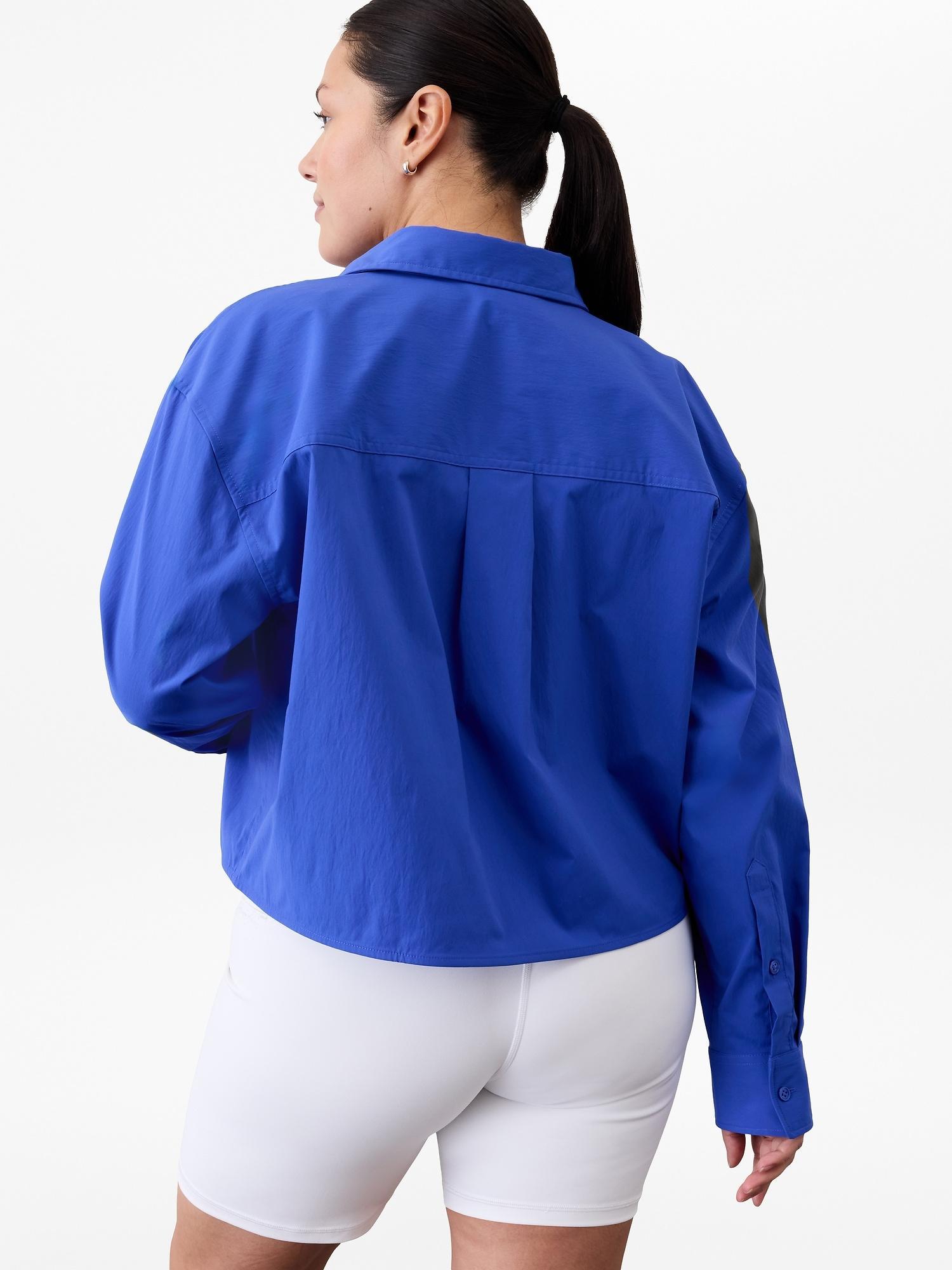 Midday Cropped Poplin Shirt Product Image