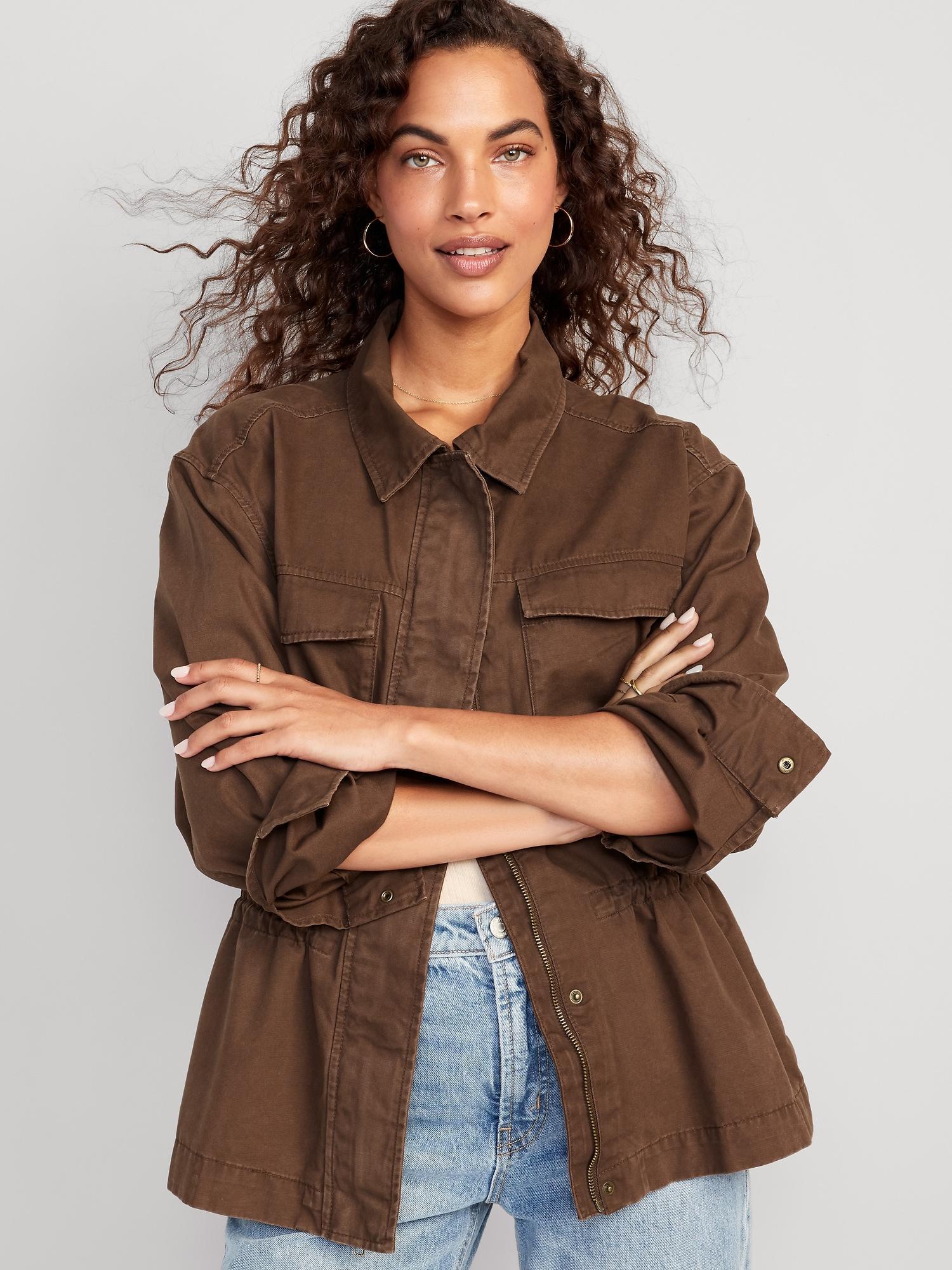 Cinched-Waist Utility Jacket Product Image