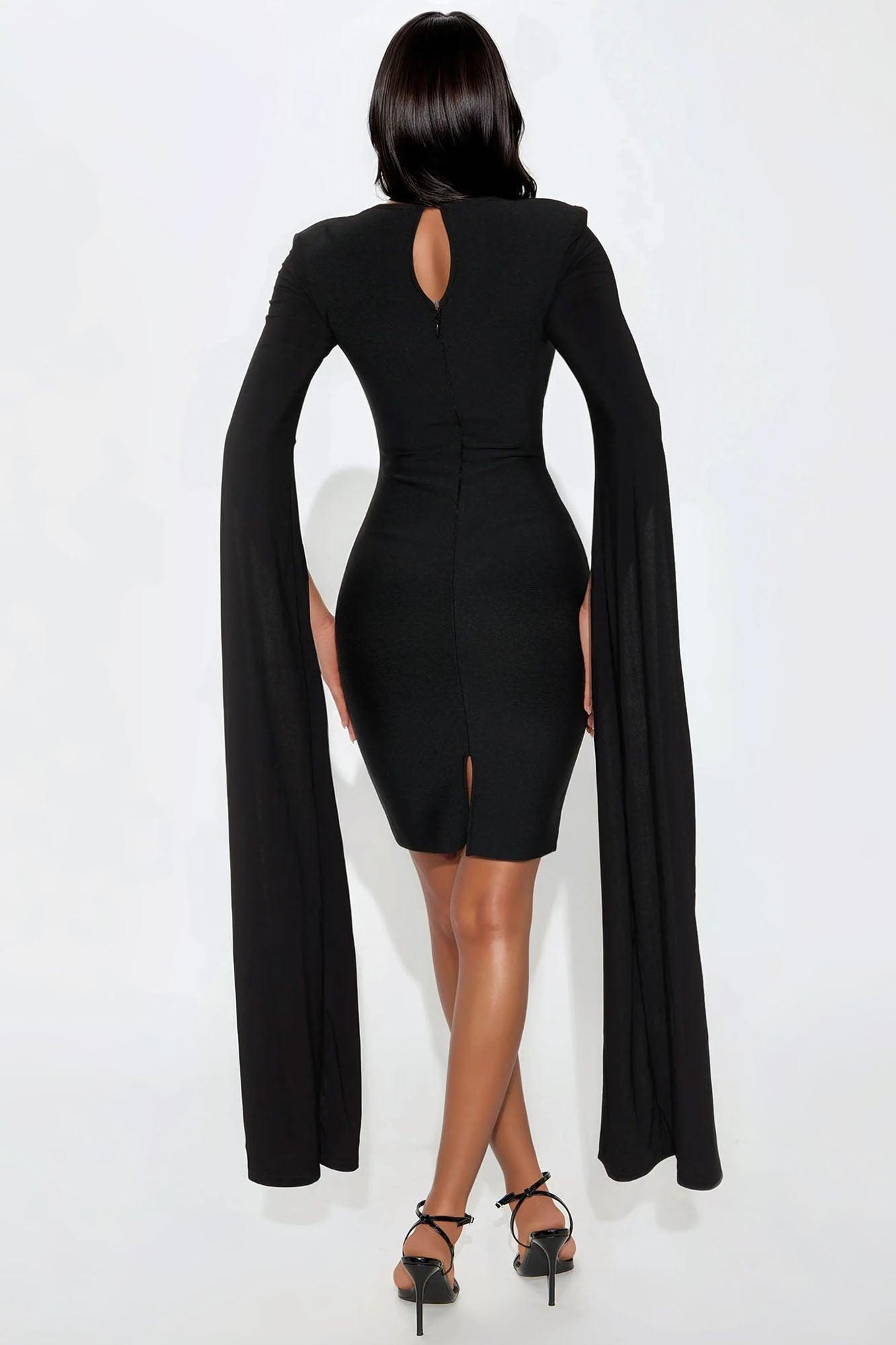 Mindset Is Everything Bandage Midi Dress - Black Product Image