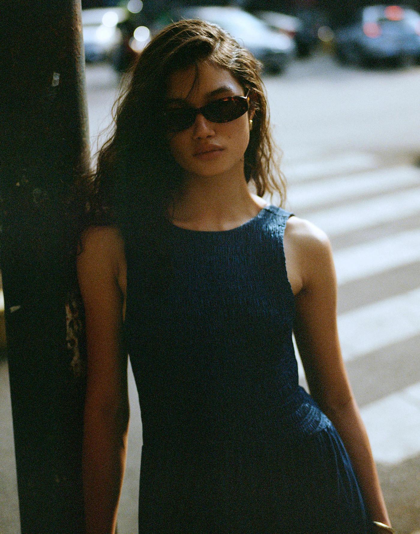 Skinny Oval Sunglasses Product Image