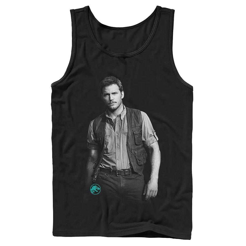 Men's Jurassic World Chris Pratt Swag Tank Top, Size: XL, Black Product Image