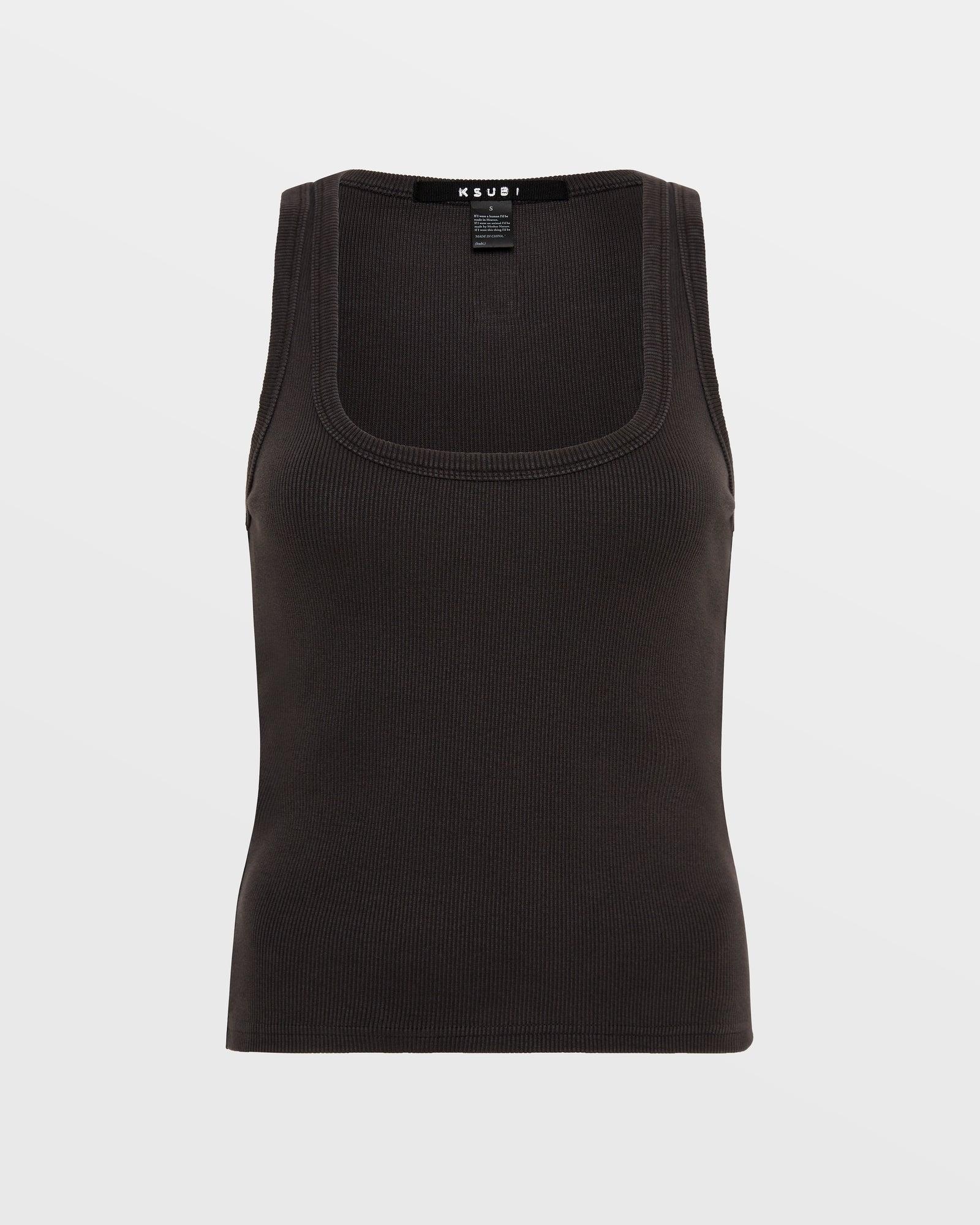 3X4 ORIGIN TANK WASHED BLACK Female Product Image