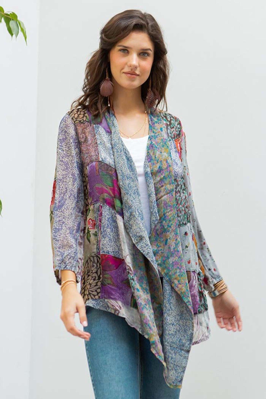 Western Inspired Kimono Cardigan Shirt Product Image