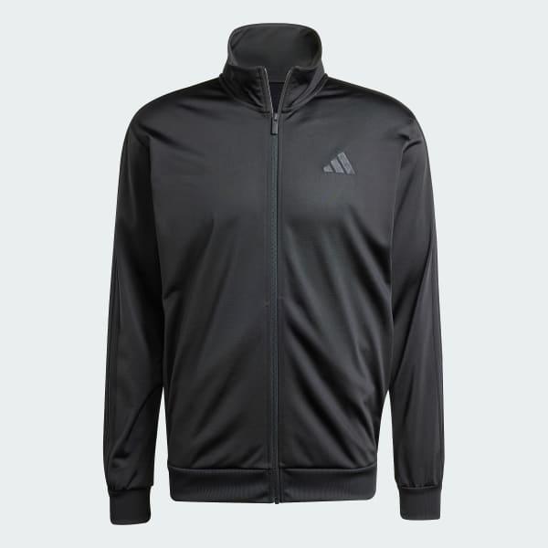 Men's adidas 3-Stripes Tricot Regular Sportswear Track Jacket, Size: XXL, Dark Blue Product Image