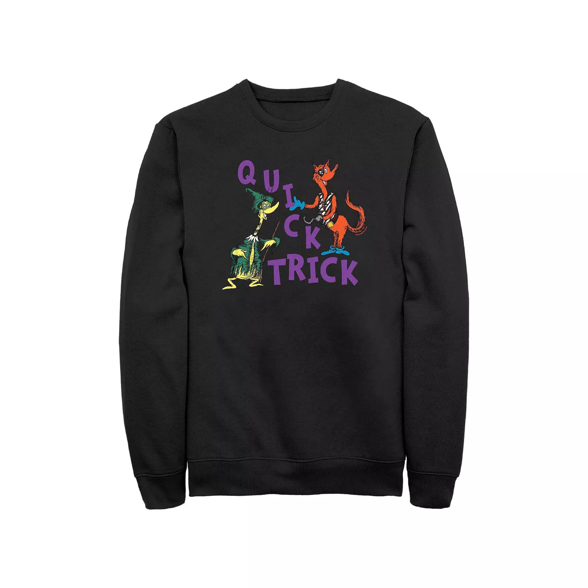 Men's Dr. Seuss Quick Trick Men's Graphic Fleece, Size: Large, Black Product Image