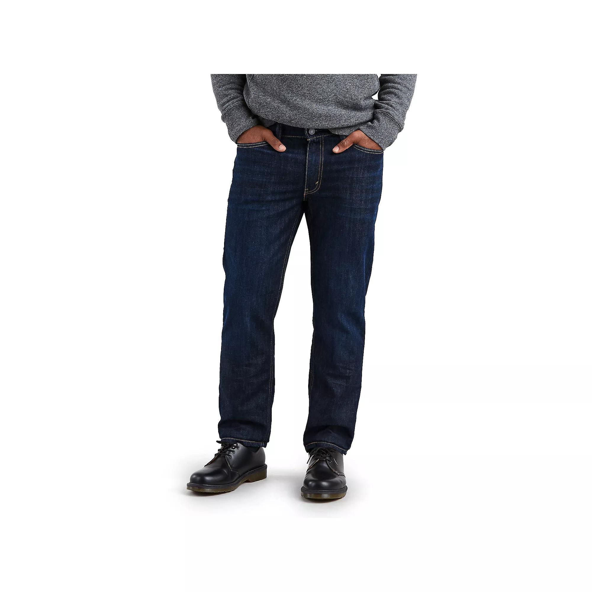 Levi's® Men's 541™ Fit Taper Jeans - Black Denim 42x32: Heavyweight, Mid Rise, Stretch Denim Product Image