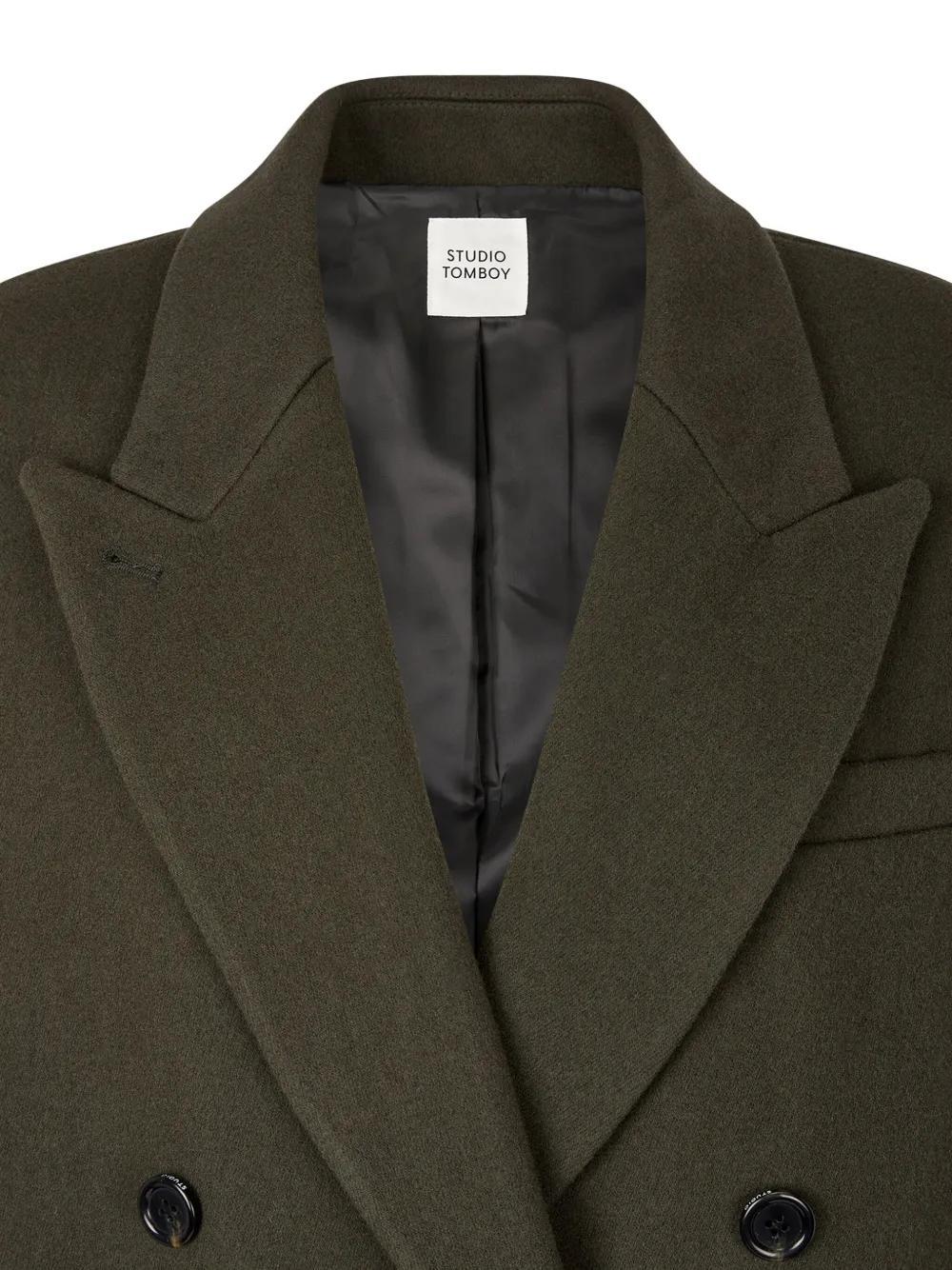 double-breasted tailored coat Product Image