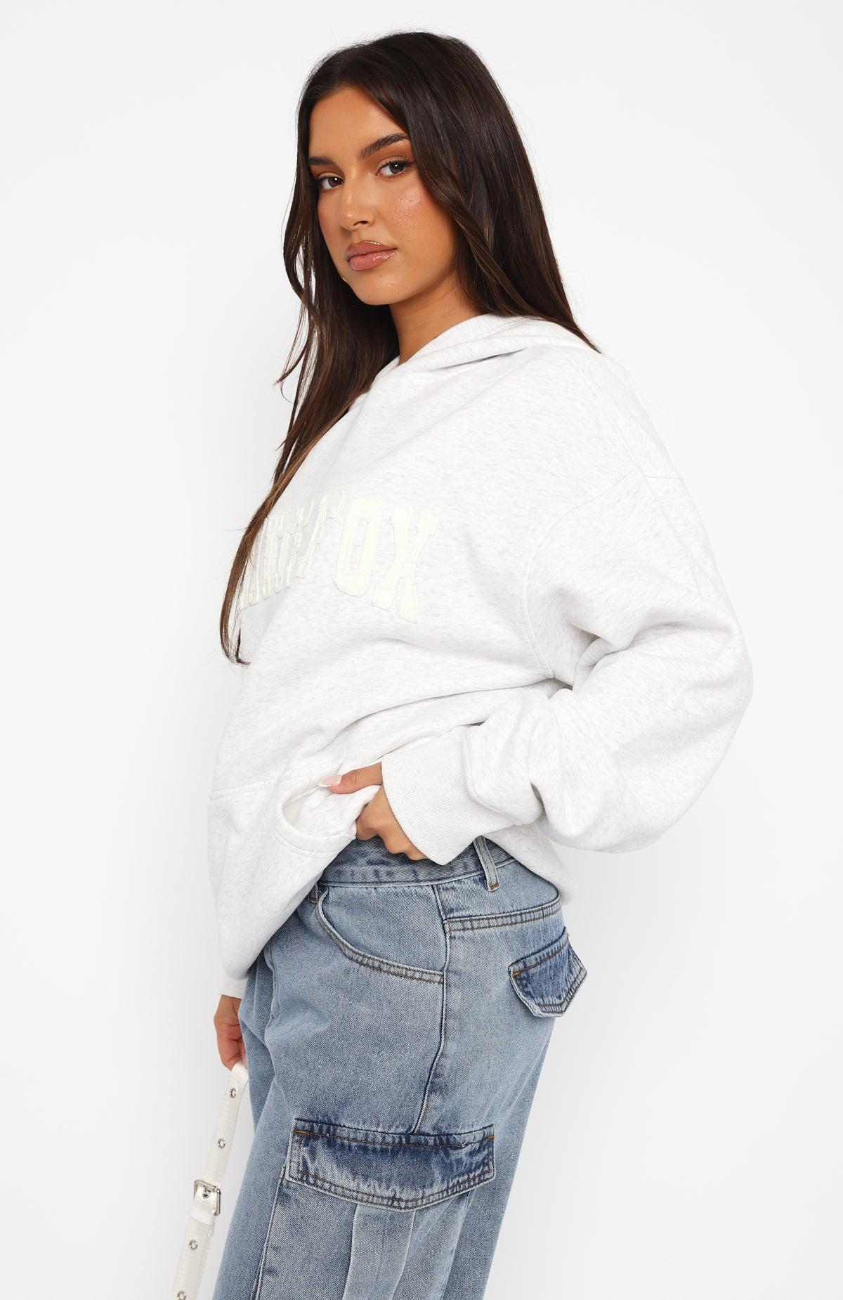 Shout It Out Oversized Hoodie Grey Marle Product Image
