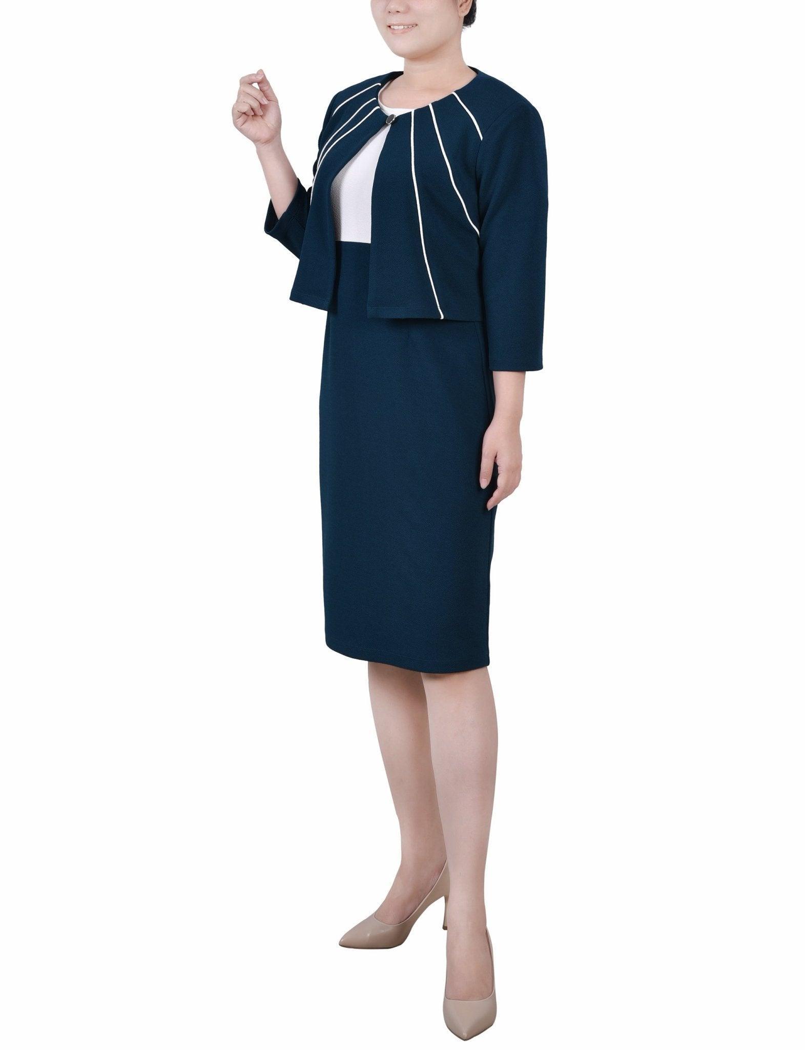 Mallard 2 Piece Colorblocked Dress Set - Petite Product Image