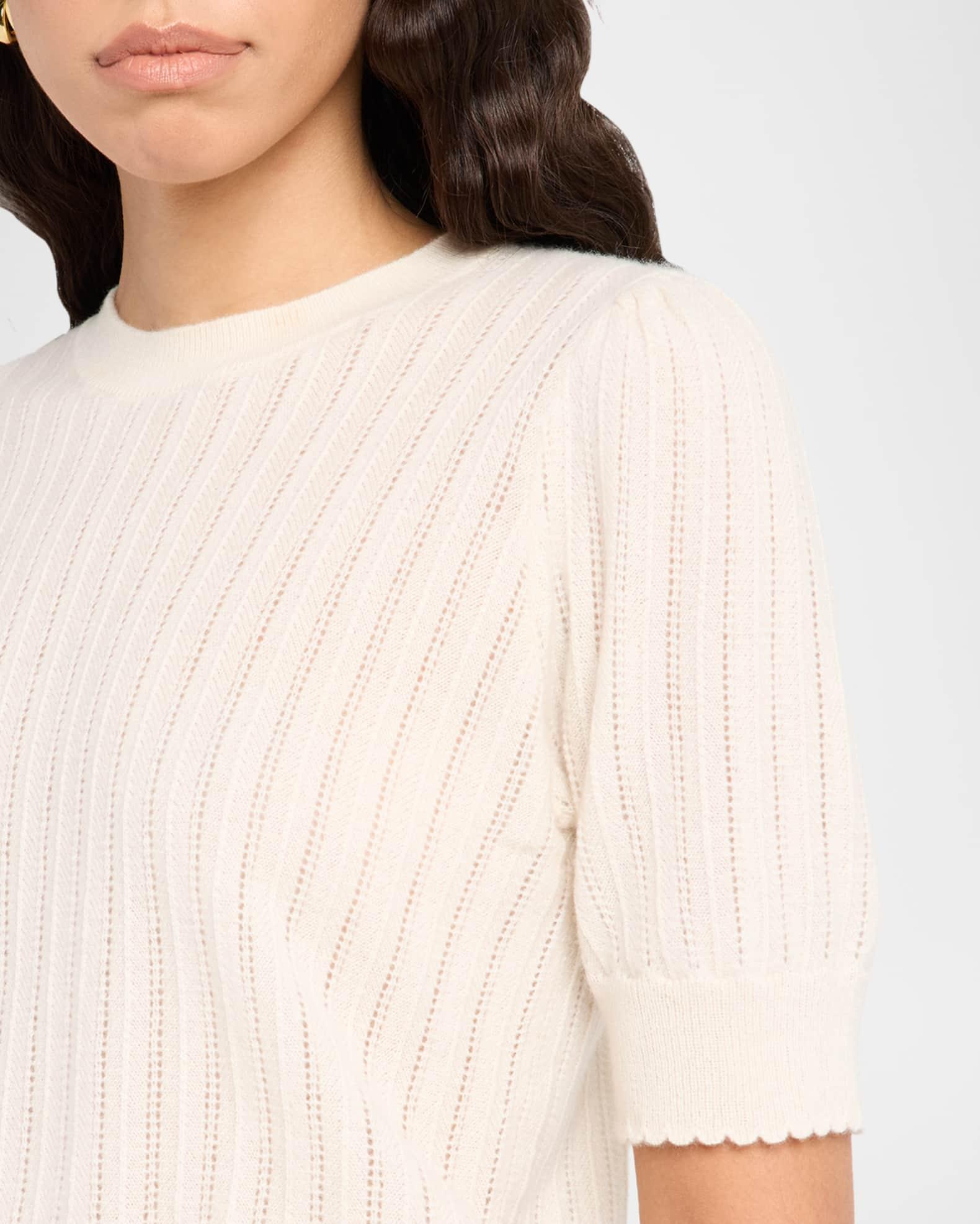 The Ladder Pointelle Cashmere Sweater Product Image