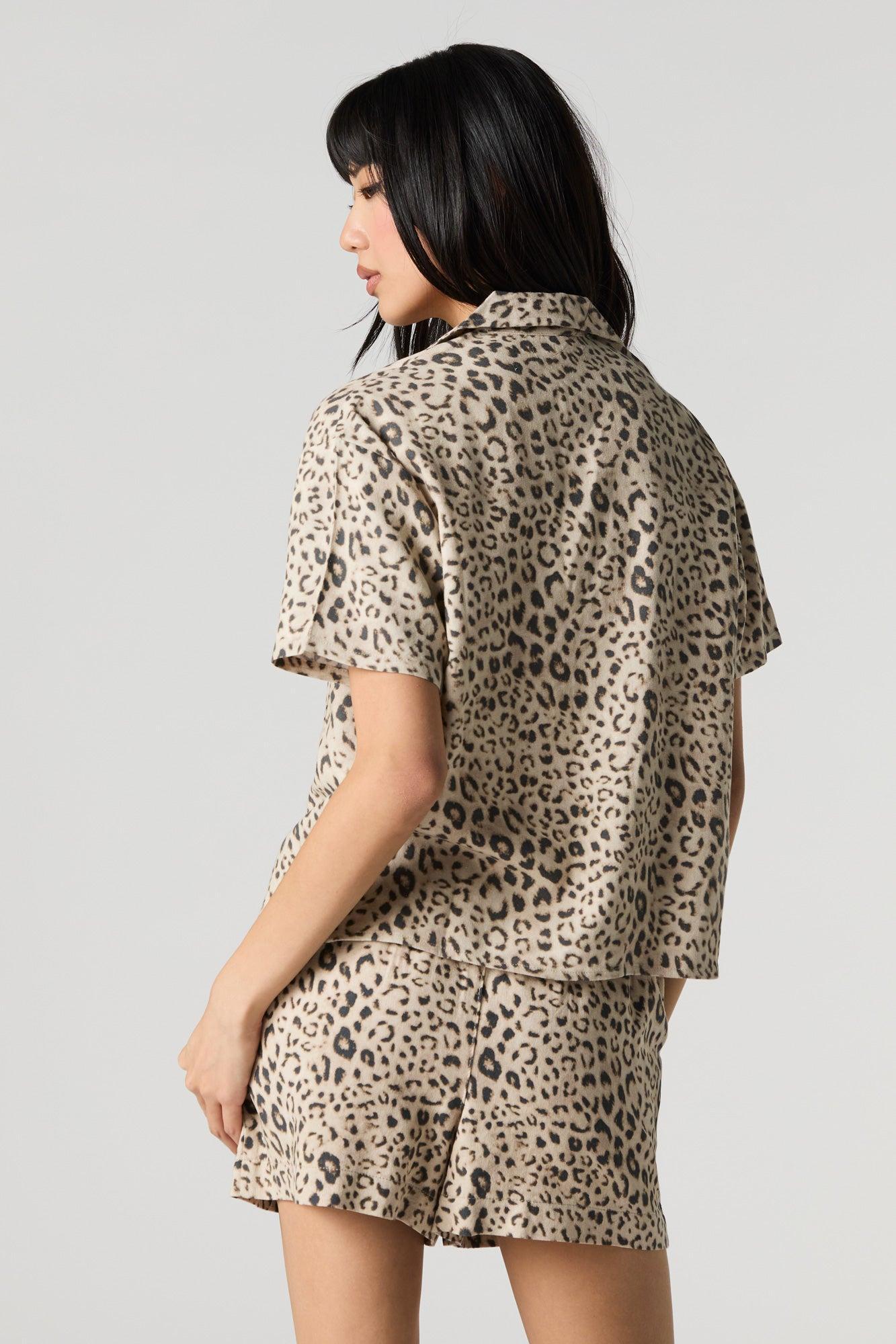 Linen-Blend Drawstring Short Female Product Image