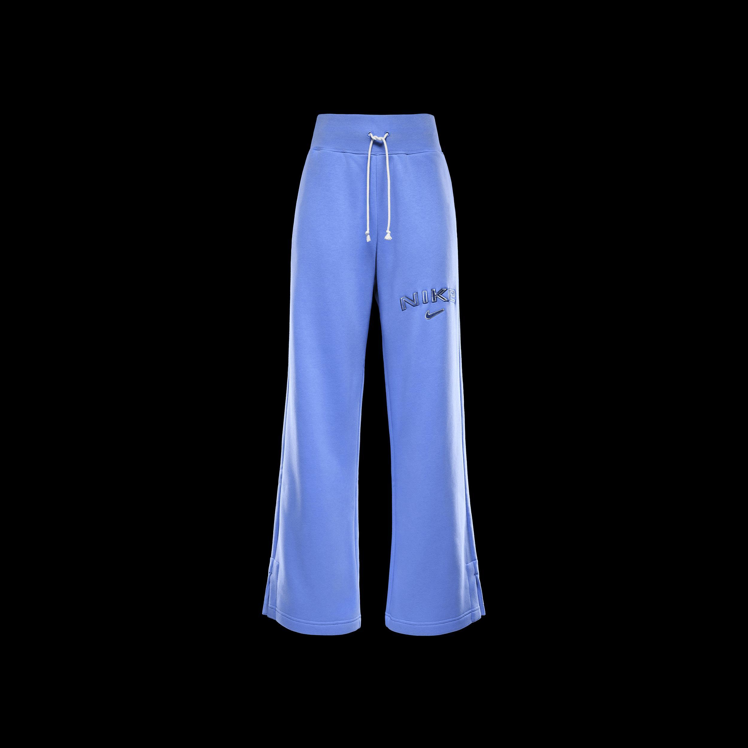 Womens Nike Sportswear Phoenix Fleece High-Waisted Wide-Leg Logo Pants Product Image