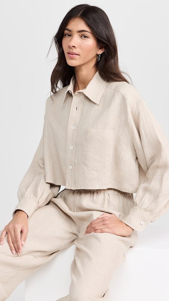 Suzie Kondi Leuka Cropped Shirt | Shopbop Product Image
