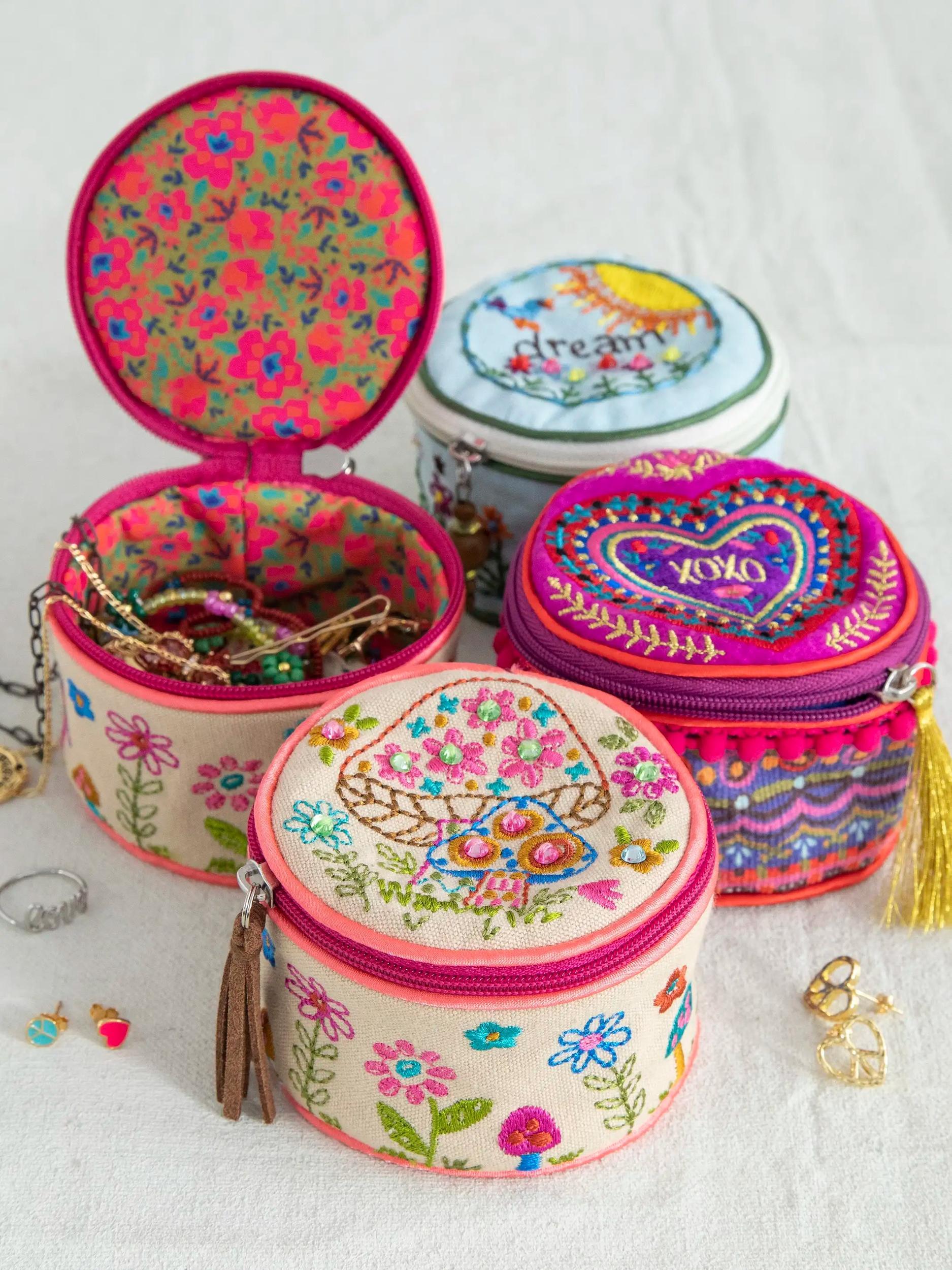 Embroidered Jewelry Case - XOXO Product Image