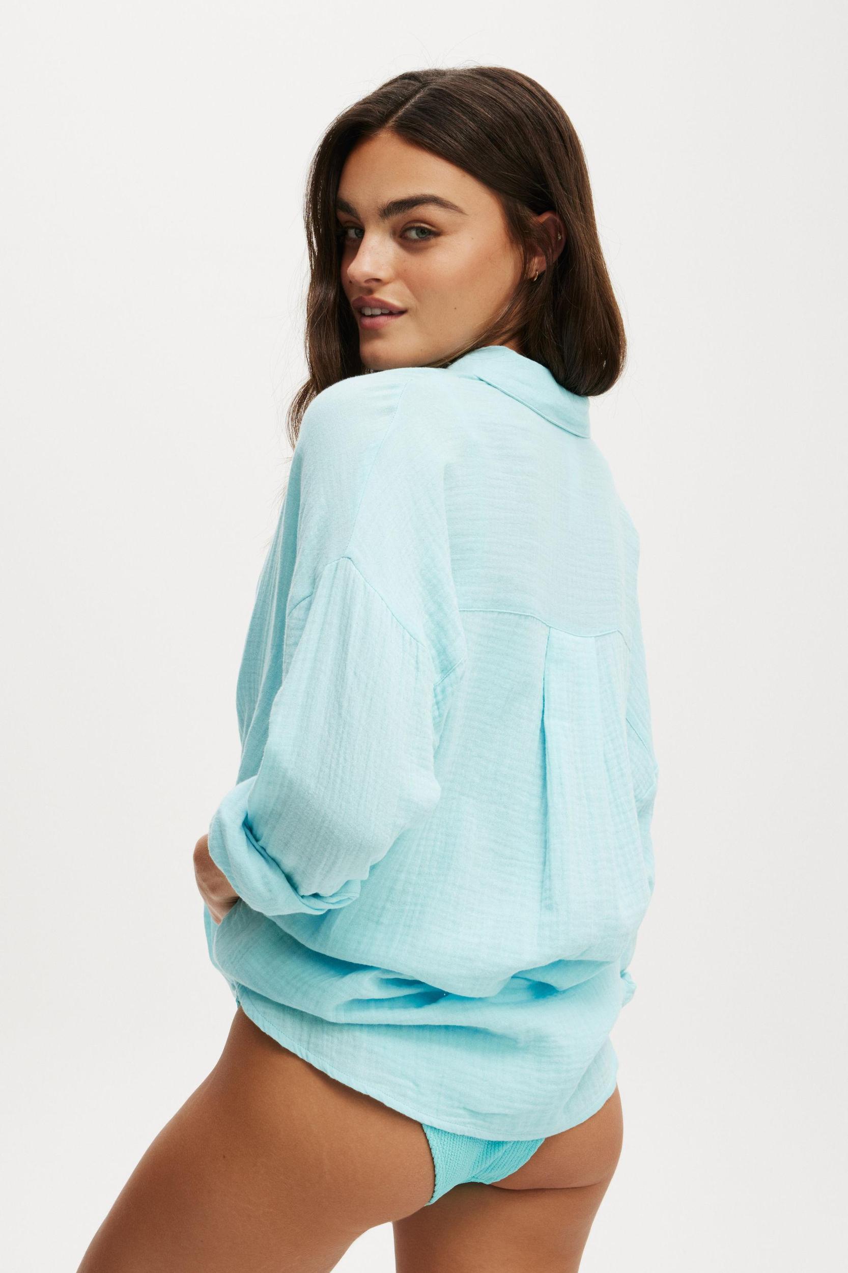 The Vacay Long Sleeve Beach Shirt Product Image